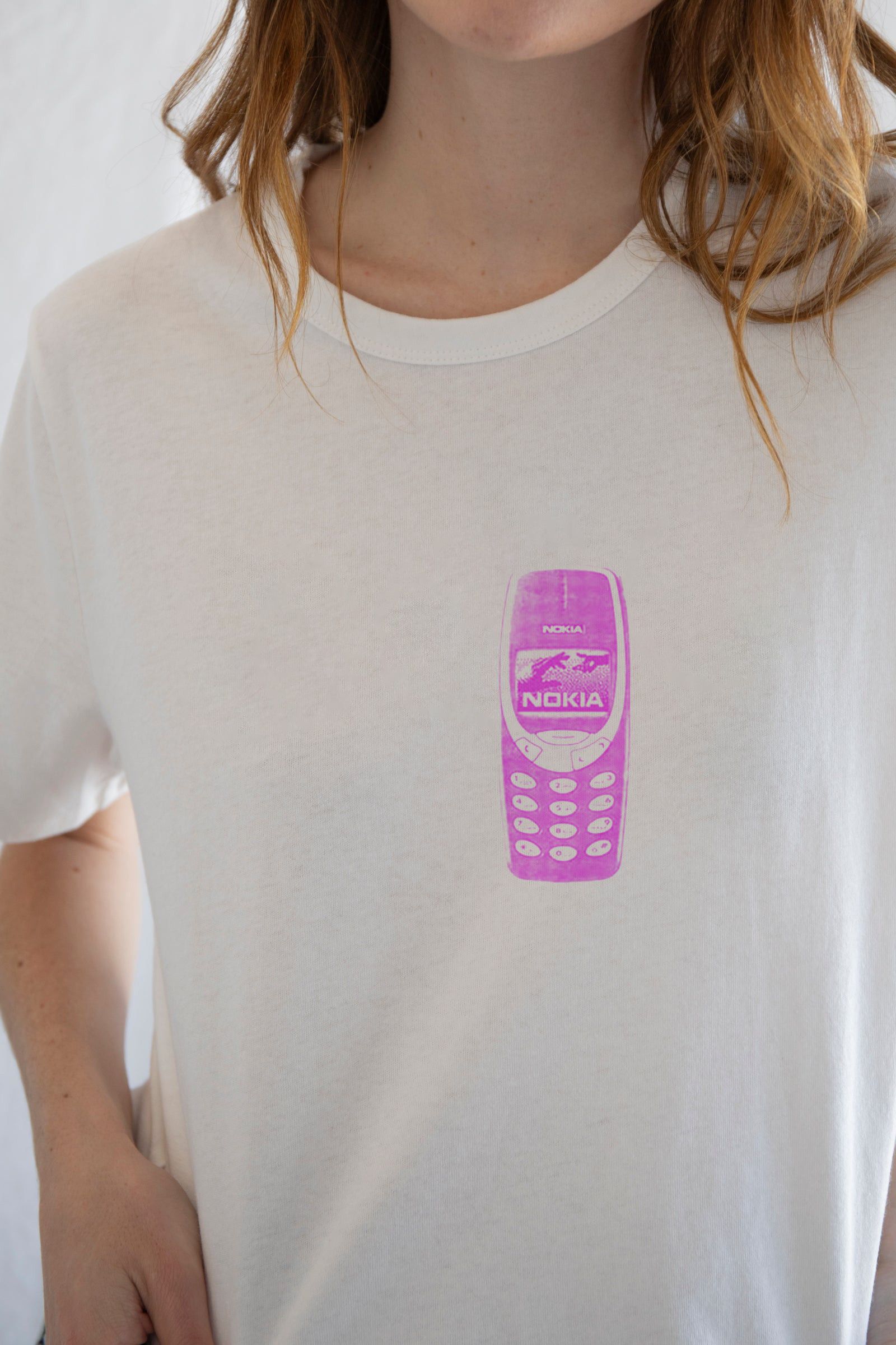 Designer × Vintage Pink Nokia Tee | Retro Tech Vibes Meets Soft Pastel Style Size L / US 10 / IT 46 - 3 Thumbnail