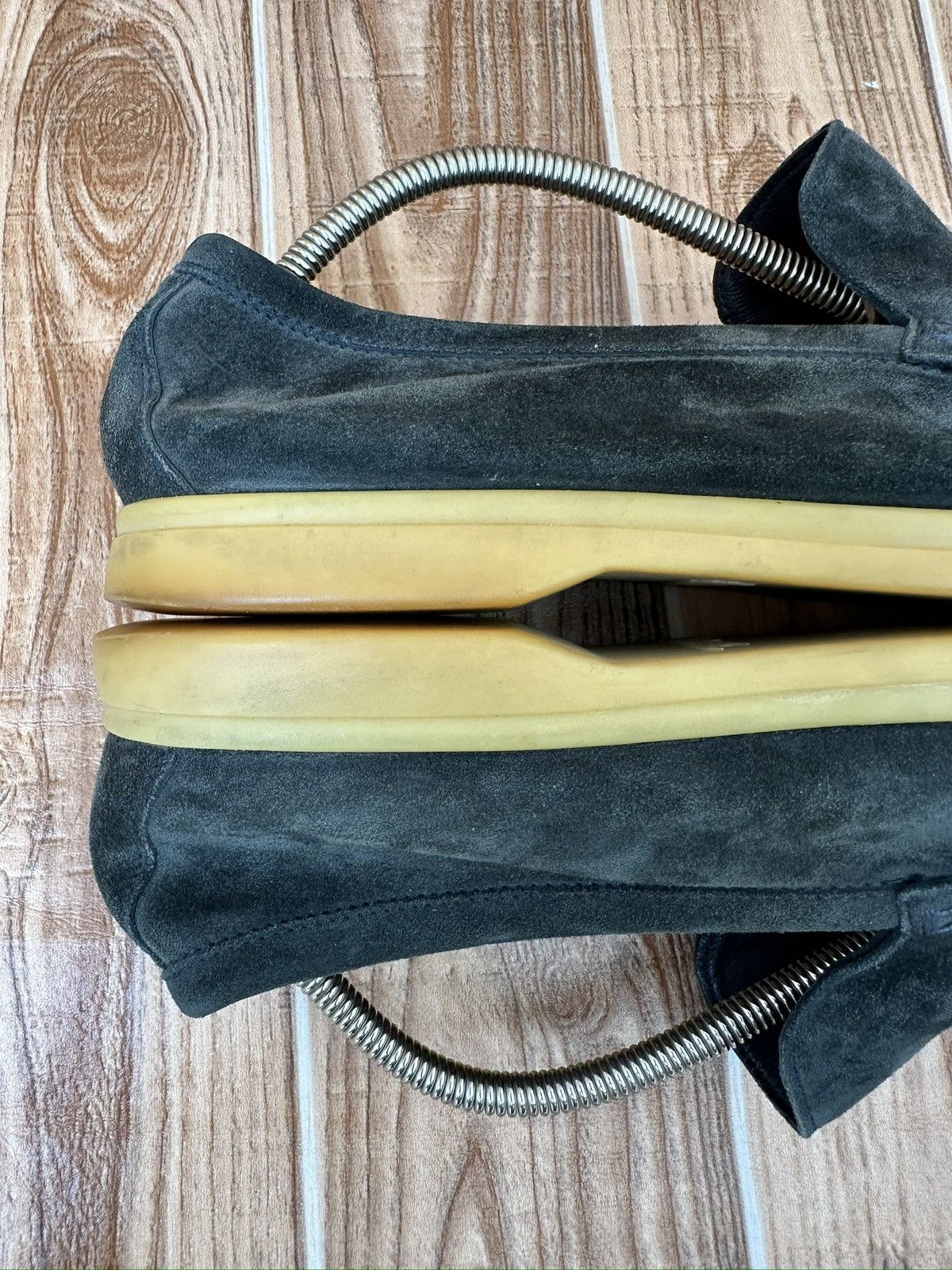 Loro Piana Loro Piana Greeny Blue Suede Summer Walk Loafers Size US 13 / EU 46 - 23 Thumbnail