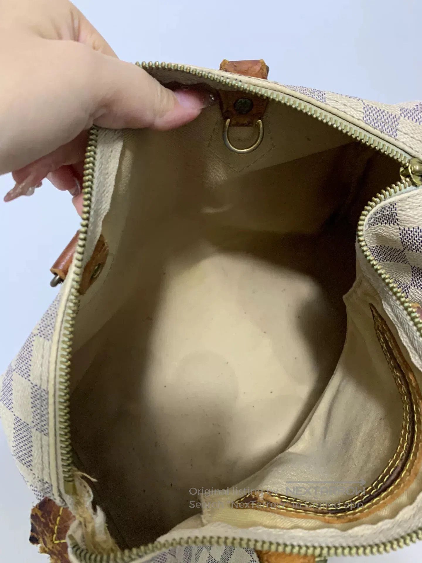 Louis Vuitton Louis Vuitton White Damier Speedy 30 Handbag. Size ONE SIZE - 4 Thumbnail