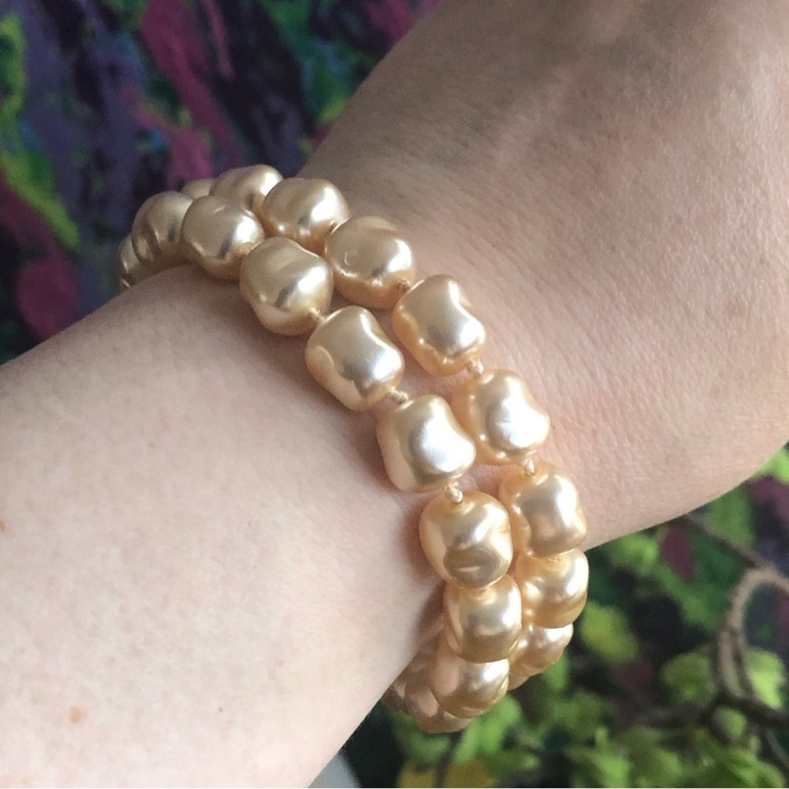 Madewell Madewell double strand cream faux pearl bracelet Size ONE SIZE - 1 Thumbnail