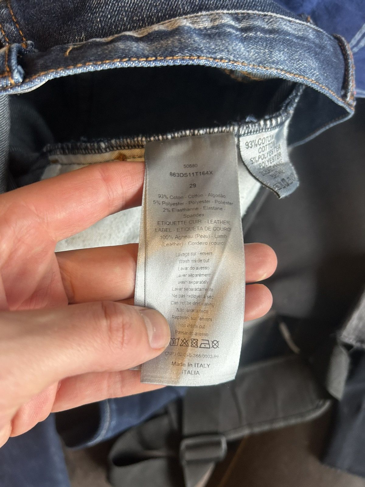 Dior Dior Slim-Fit Distressed Denim Jeans Size US 29 - 15 Thumbnail
