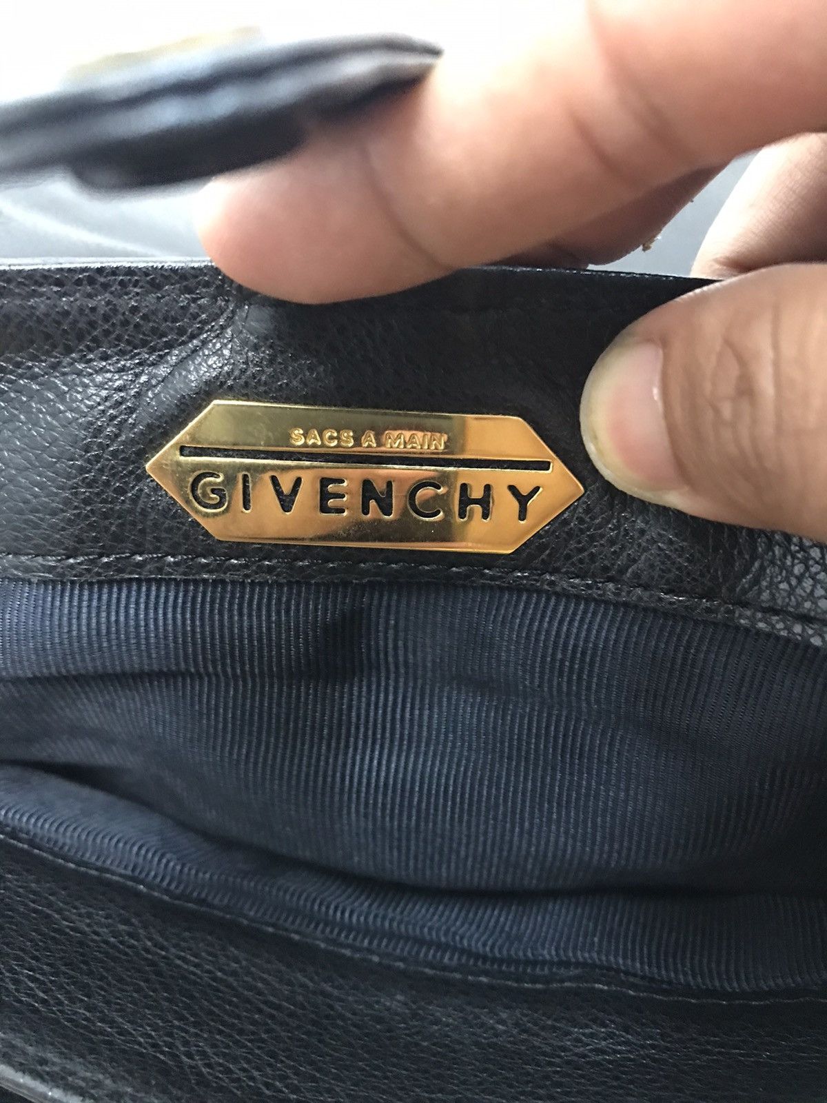 Givenchy Givenchy Leather Black Tote Bag Size ONE SIZE - 10 Thumbnail