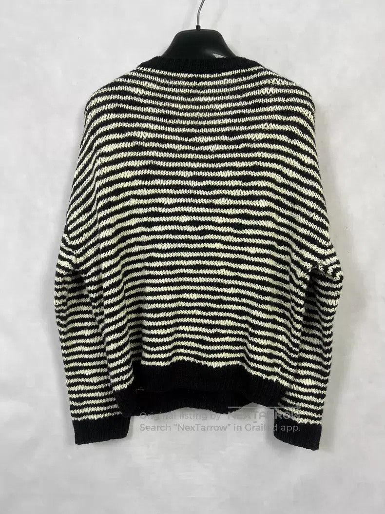 Saint Laurent Paris Saint Laurent Paris Black and White Irregular Striped Knit Size US S / EU 44-46 / 1 - 2 Thumbnail