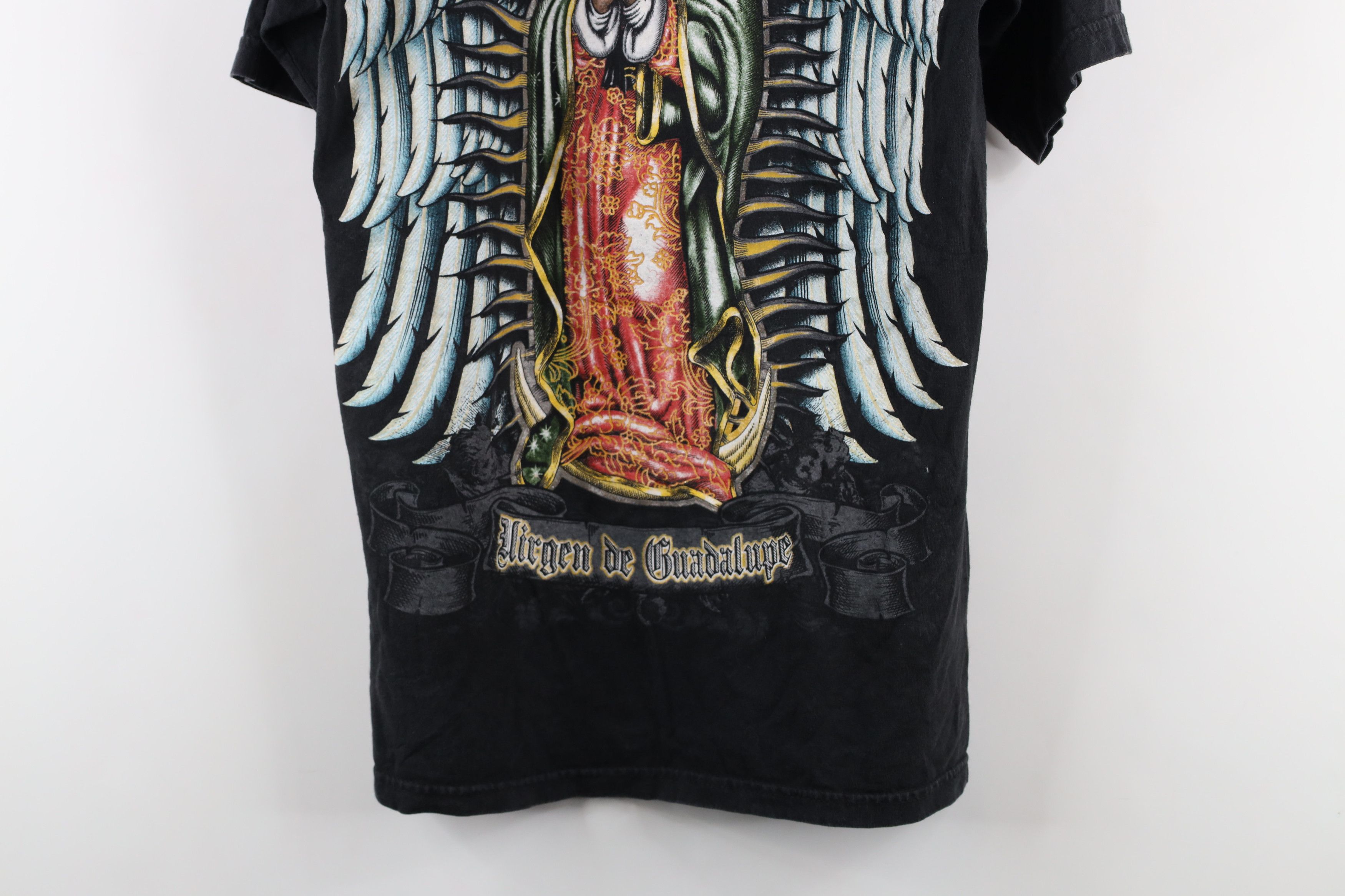 Vintage Vintage Spell Out Our Lady of Guadalupe Mexico T-Shirt Black Size US M / EU 48-50 / 2 - 14 Thumbnail