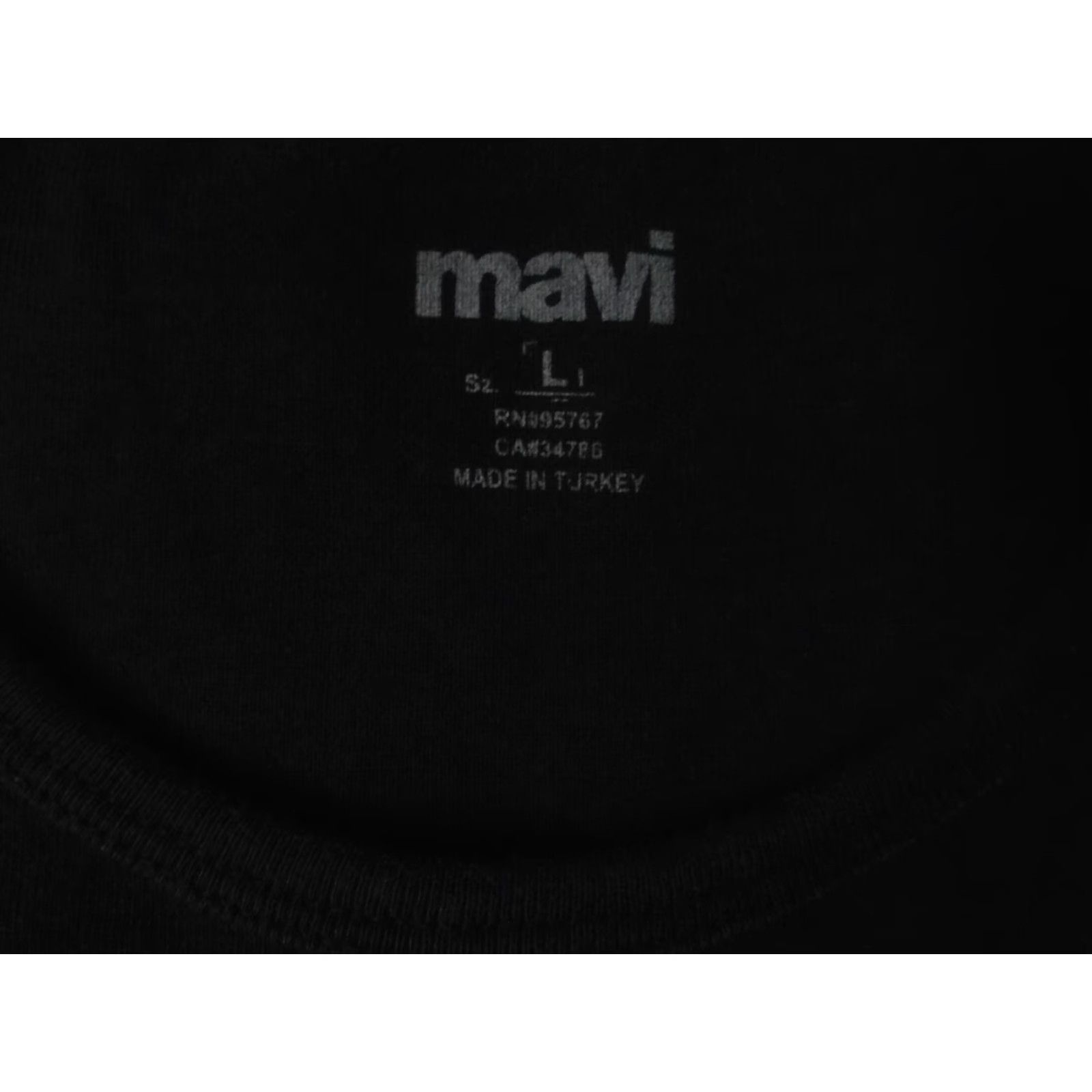 Mavi Mavi Womens Shirt L Black Crew Neck Pullover Short Sleeve Casual Stretch Cotton Polyester Rayon T-Shirt Basic Classic Size L / US 10 / IT 46 - 5 Thumbnail