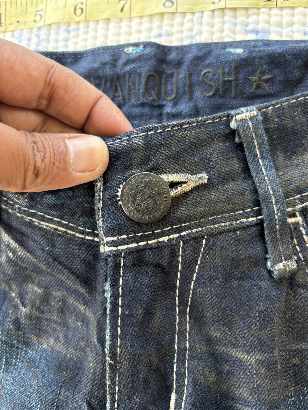 Vanquish Japanese Vanquish Streetwear Flared Denim Size US 31 - 13 Thumbnail