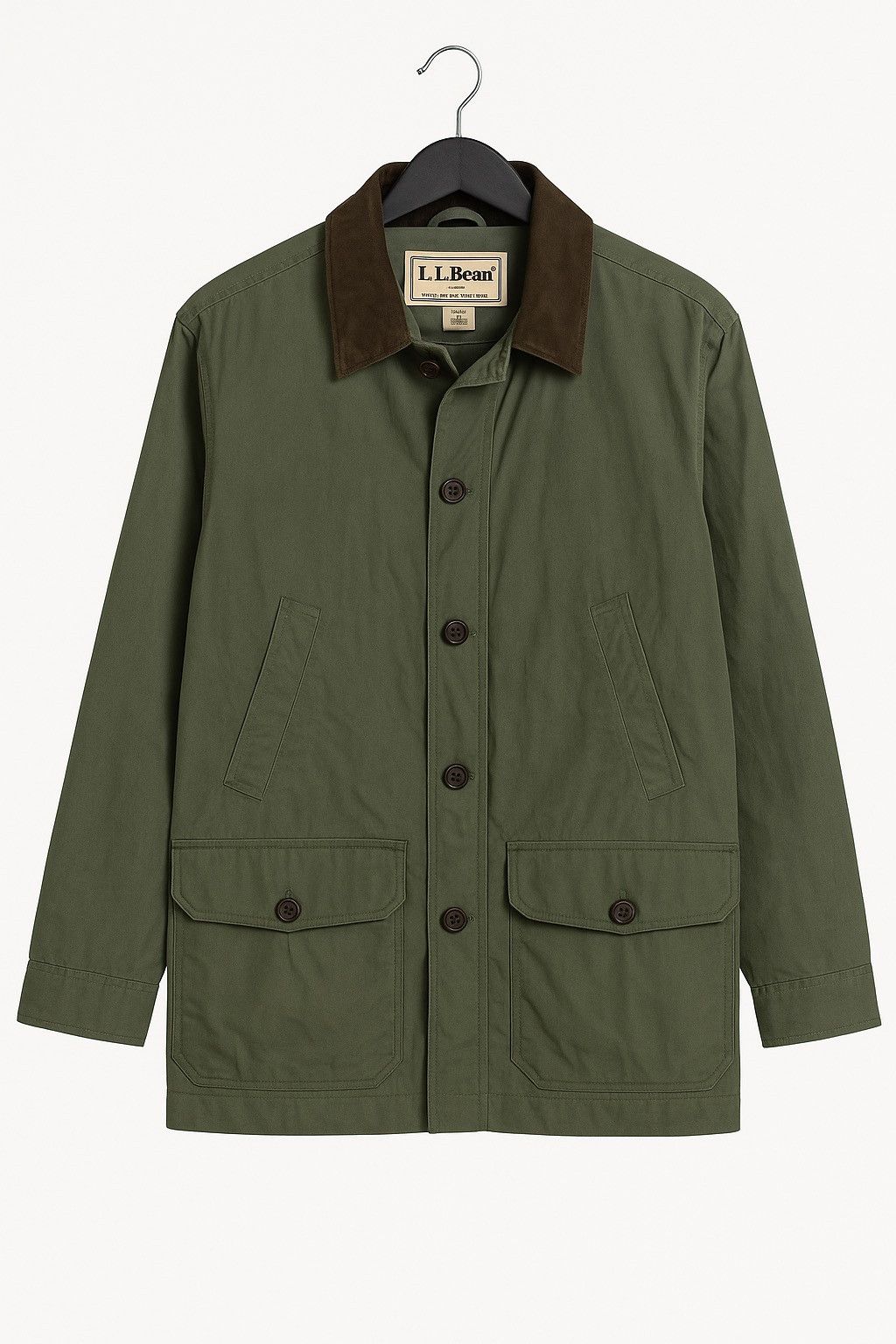 L.L. Bean Vintage L.L.Bean Men’s Field Coat – Olive Green Jacket Size US M / EU 48-50 / 2 - 1 Thumbnail