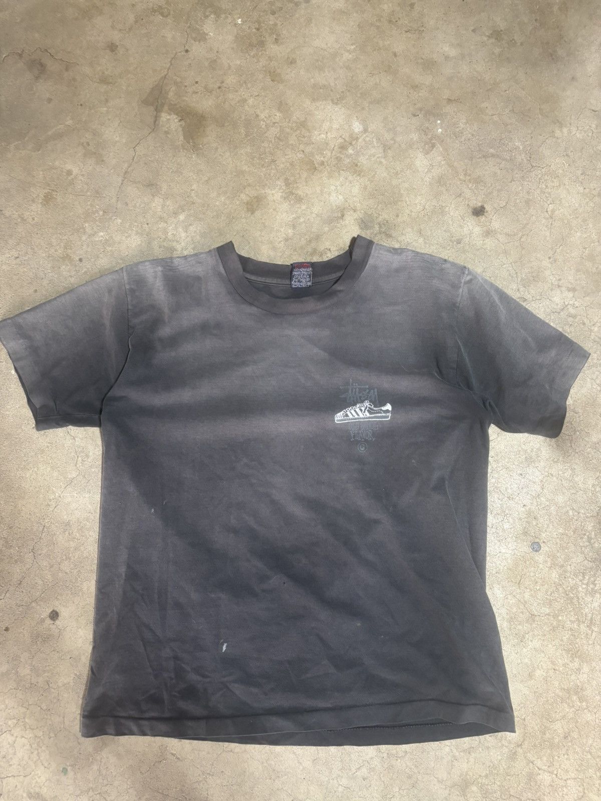 Stussy faded Vintage 90s adidas Stussy tee Size US M / EU 48-50 / 2 - 2 Thumbnail