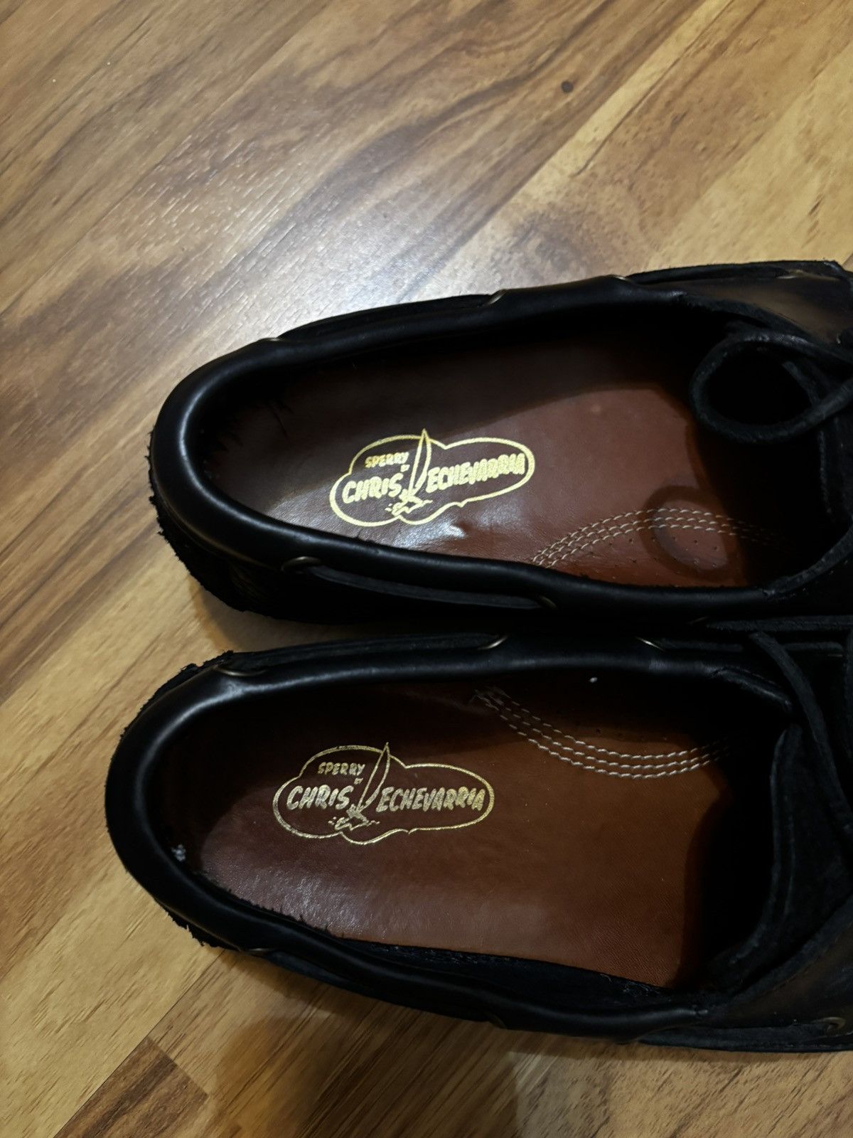 Sperry Sperry x Chris Echevarria Original 2-Eye Boat Shoe Black Size US 11 / EU 44 - 4 Thumbnail