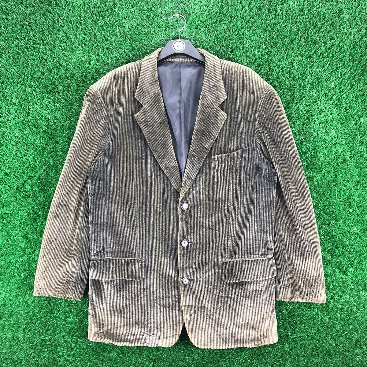 Uniqlo Vintage 90's Uniqlo Green Label Corduroy Velvet Coat Jacket Size US L / EU 52-54 / 3 - 1 Thumbnail