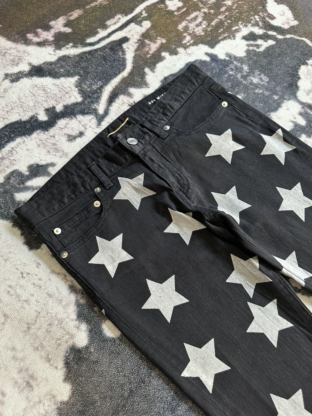 Hedi Slimane × Saint Laurent Paris 2015 Saint Laurent Paris star overprint slim denim Size US 31 - 5 Thumbnail