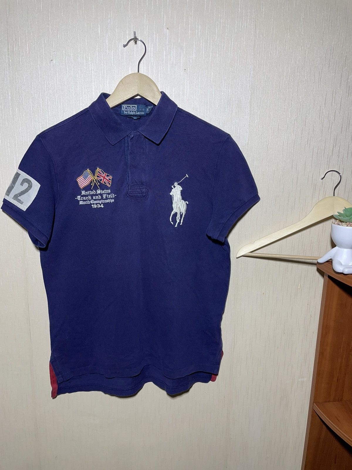 Polo Ralph Lauren × Vintage Polo Ralph Lauren USA vintage polo shirt 90s Size US M / EU 48-50 / 2 - 2 Thumbnail