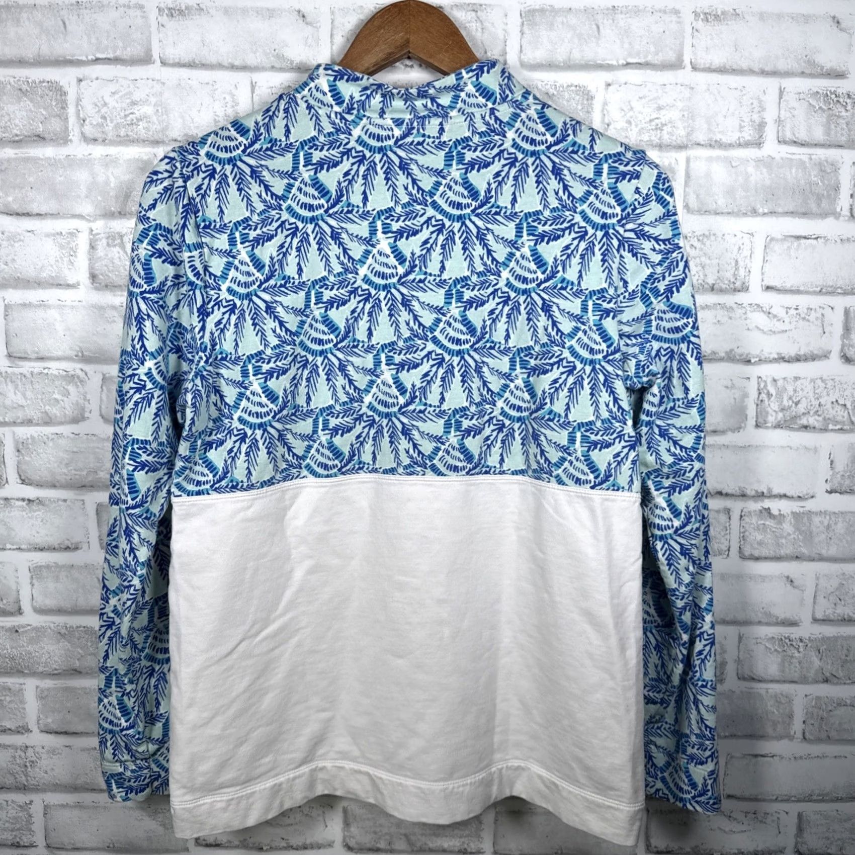 Lilly Pulitzer Lilly Pulitzer Blue Half Zip Pullover Womens Size M Size M / US 6-8 / IT 42-44 - 4 Thumbnail