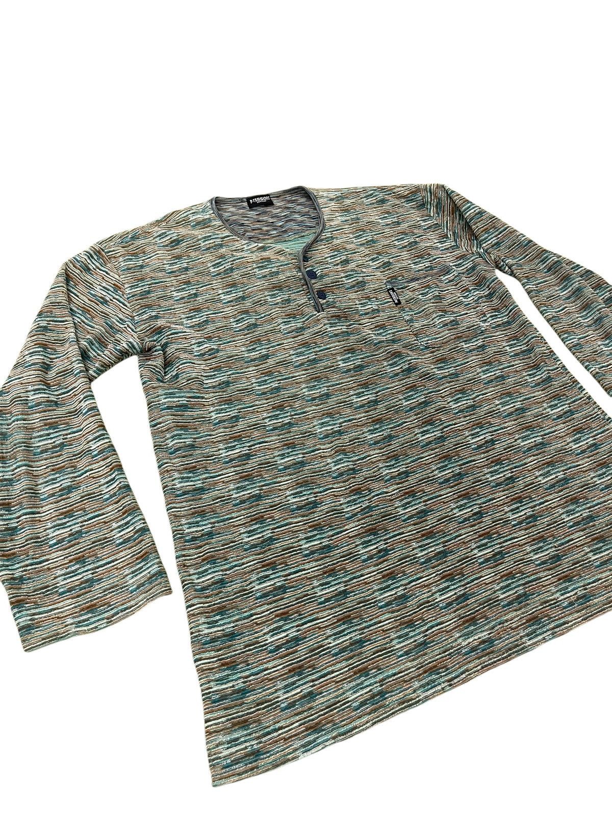 Missoni Vtg Missoni Intimo Long Sleeve Shirt 5🟩9 Size US L / EU 52-54 / 3 - 2 Thumbnail