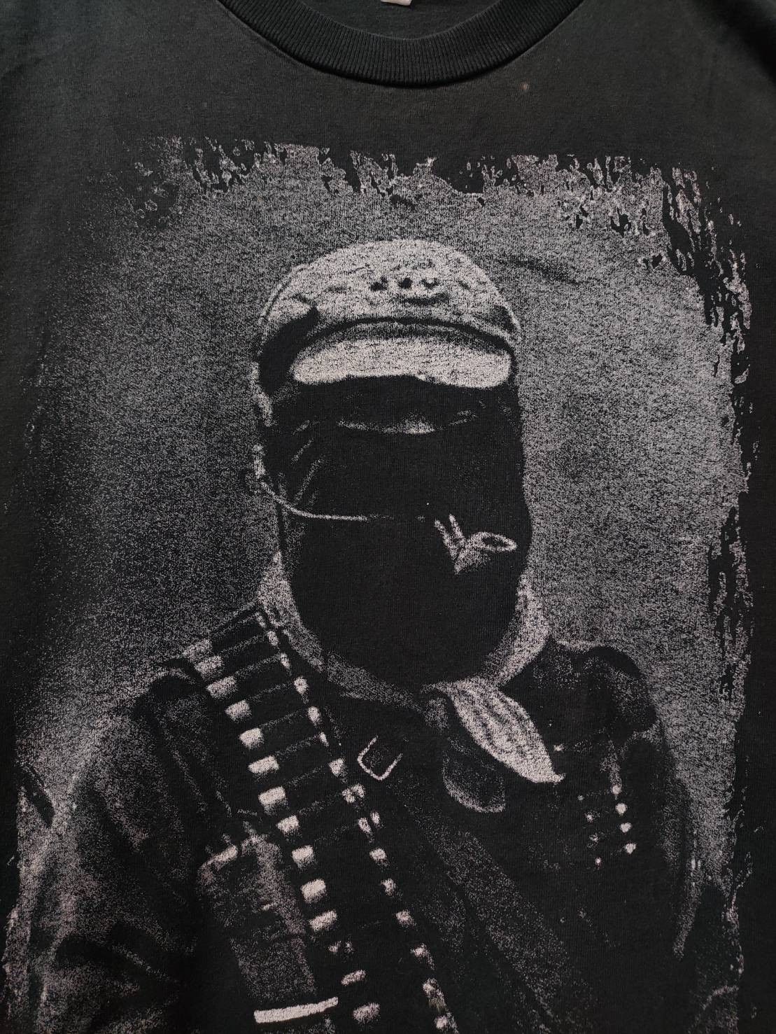 Mexicana Vtg 90's Subcomandante Marcos EZLN Zapatista Army T-Shirt Size US L / EU 52-54 / 3 - 4 Thumbnail