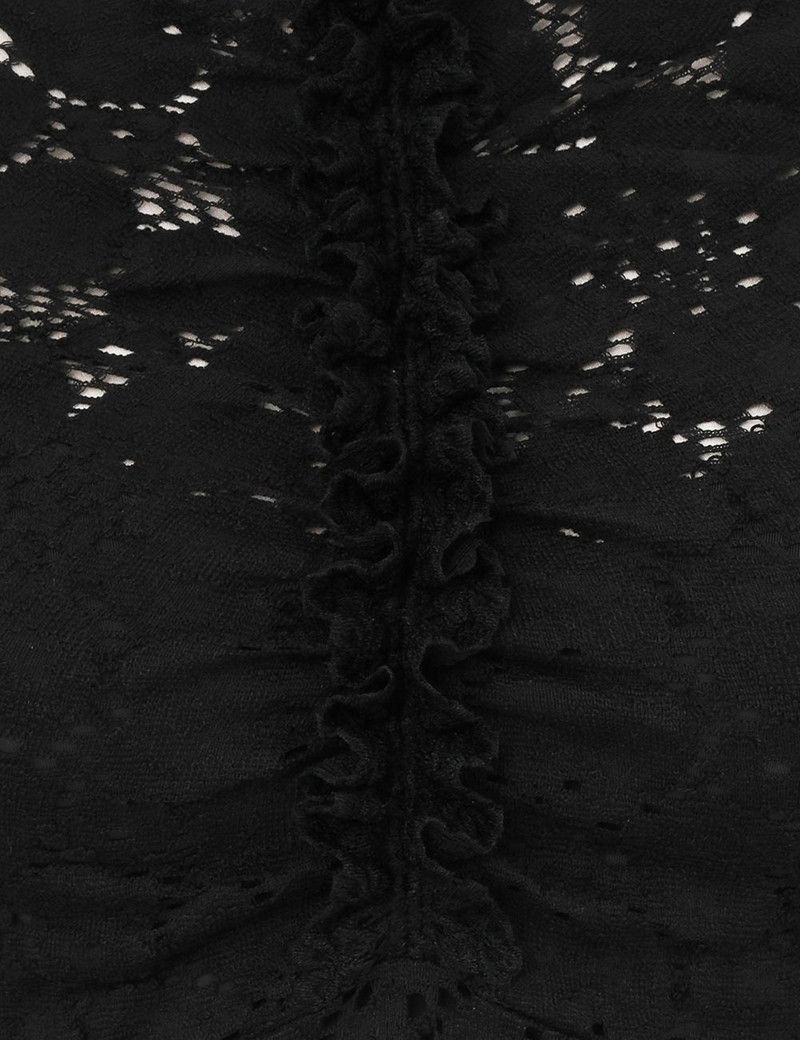 Zimmermann oc11z0226 Lace Tunic Sweater In Black Size S / US 4 / IT 40 - 6 Thumbnail