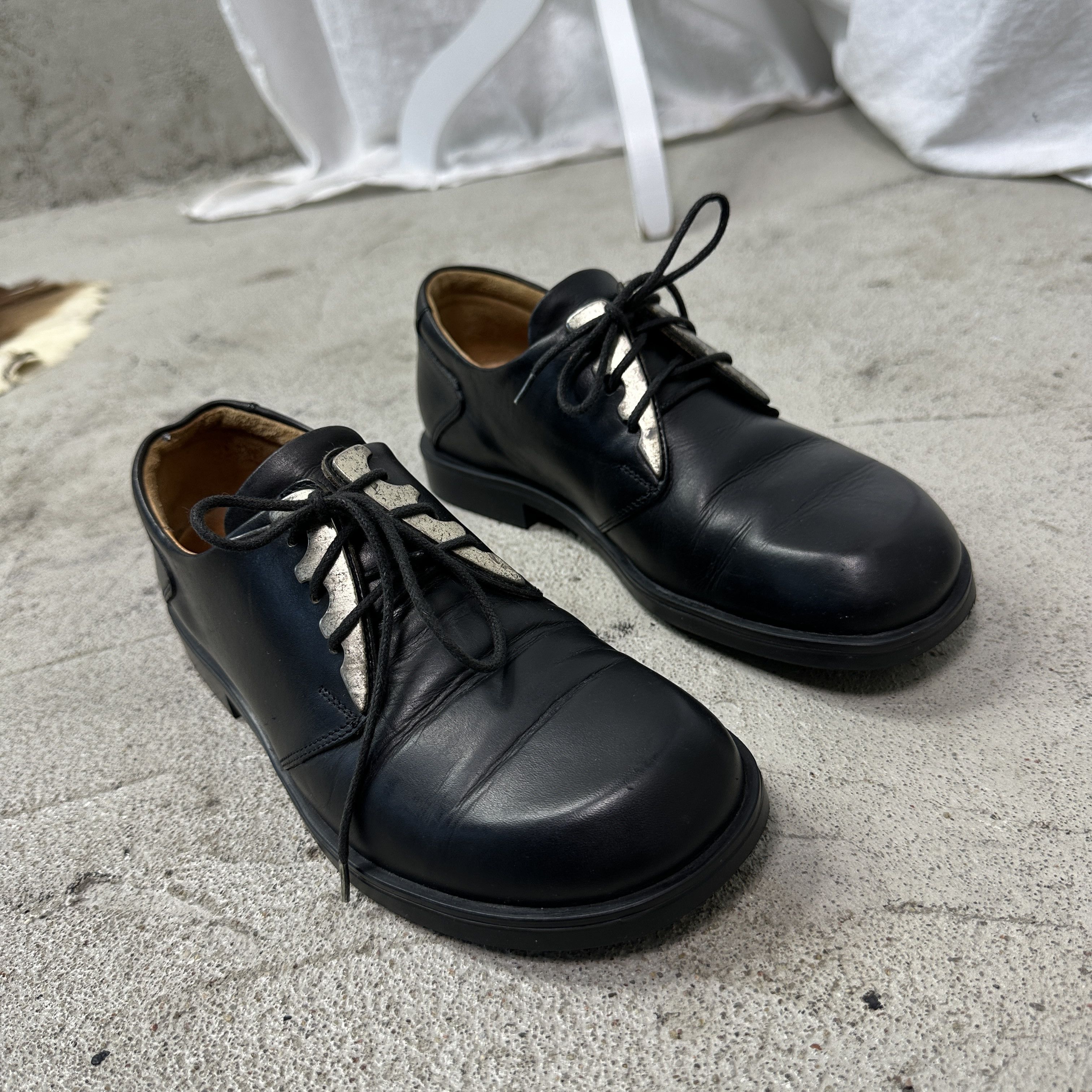 Vintage Vintage Avant Garde Leather Grunge Derby Shoes Y2K Size US 5.5 / IT 35.5 - 7 Thumbnail