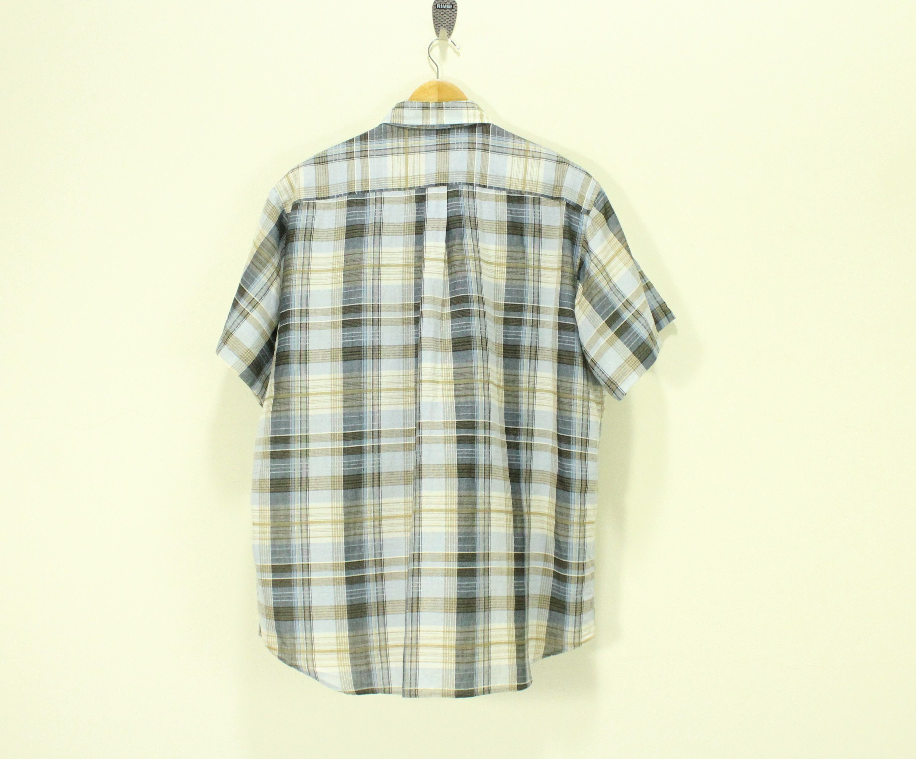 Christian Dior Monsieur Vintage CHRISTIAN DIOR MONSIEUR Shirt Plaid Checkered Size US L / EU 52-54 / 3 - 3 Thumbnail