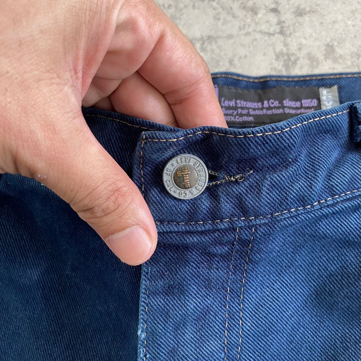 Levi's VTG 1992 Levi’s Silvertab Faded Midnight Blue Baggy Denim Size US 35 - 10 Thumbnail