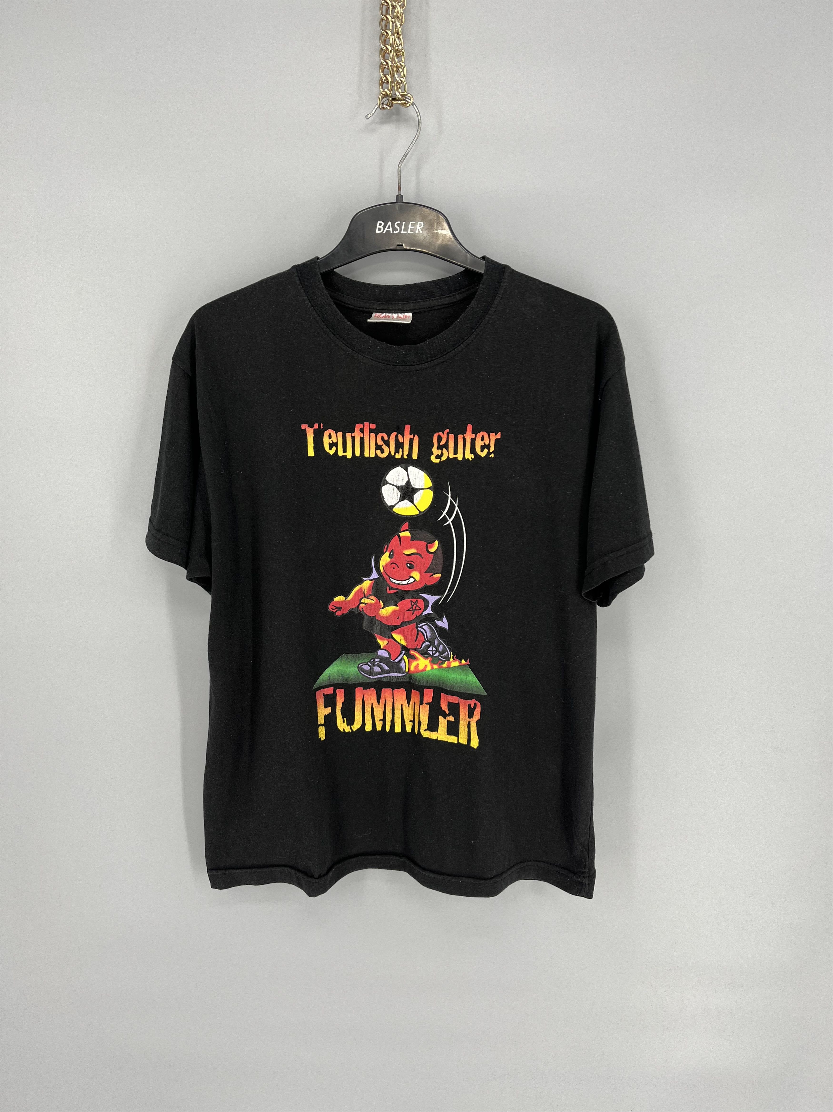 Vintage Vintage Y2K ADULT "teuflisch guter fummler" Art tee Size US M / EU 48-50 / 2 - 1 Thumbnail