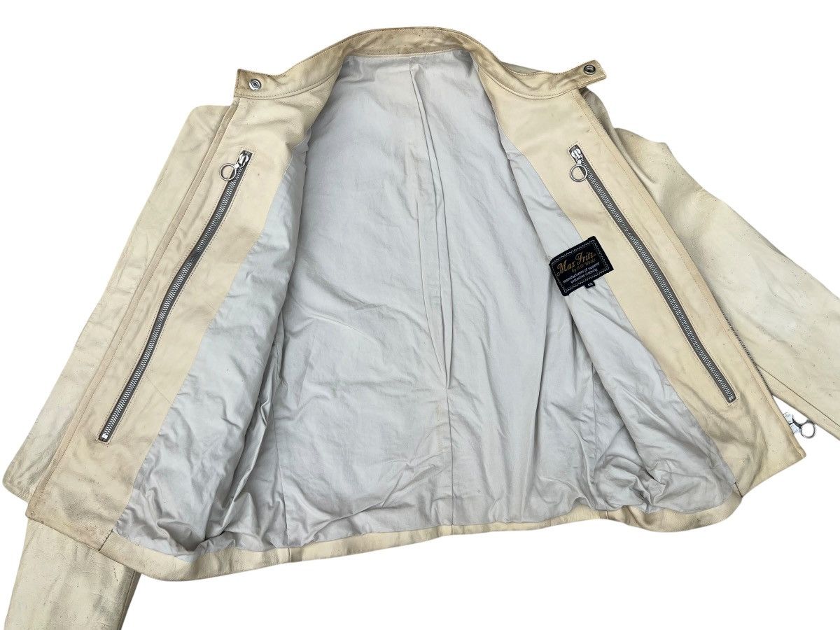 Leather VTG Max Fritz Japan Dirty Patina Cow Leather Racer Jacket Size US M / EU 48-50 / 2 - 13 Thumbnail