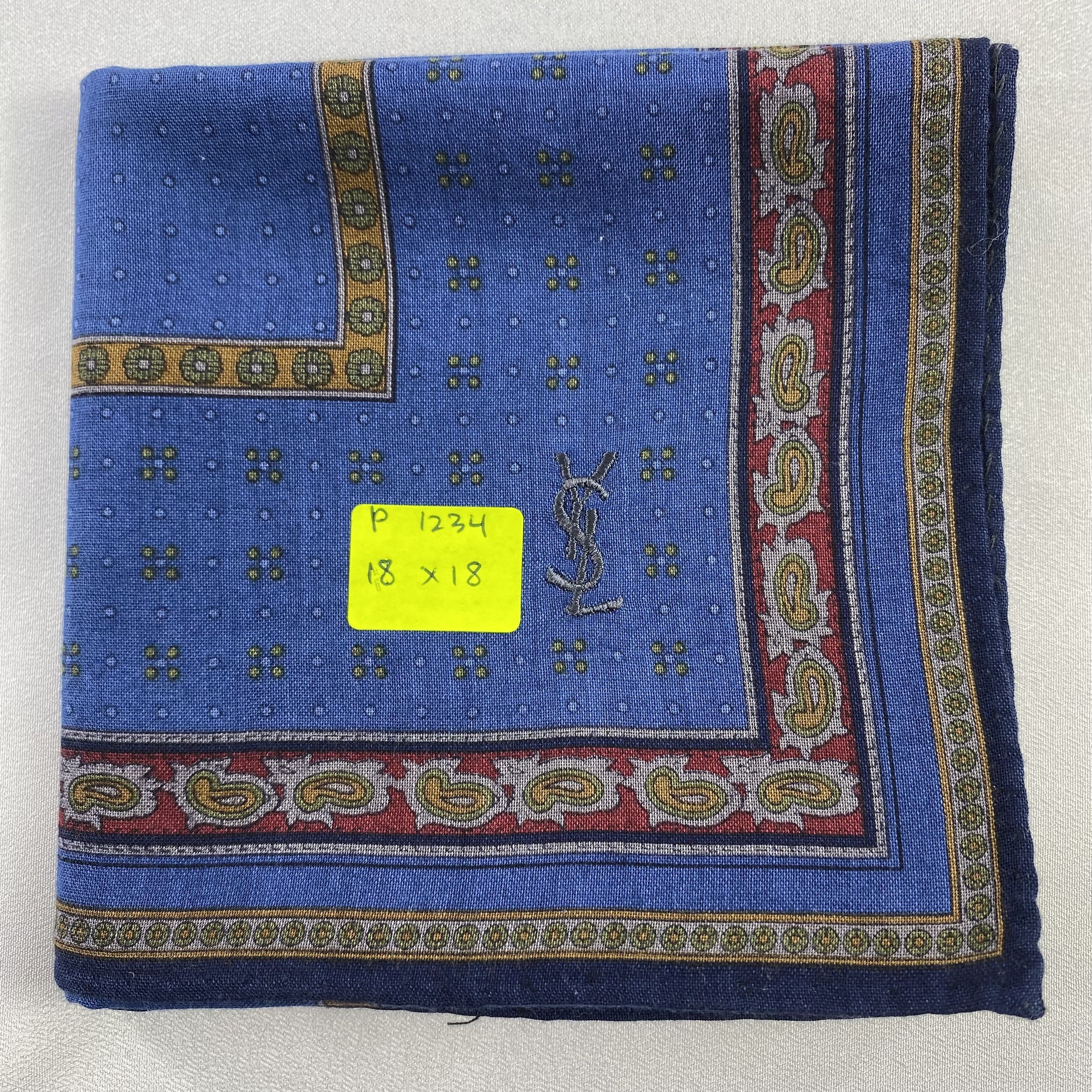 Vintage Yves Saint Laurent Handkerchief / Neckerchief-P1234 Size ONE SIZE - 5 Thumbnail