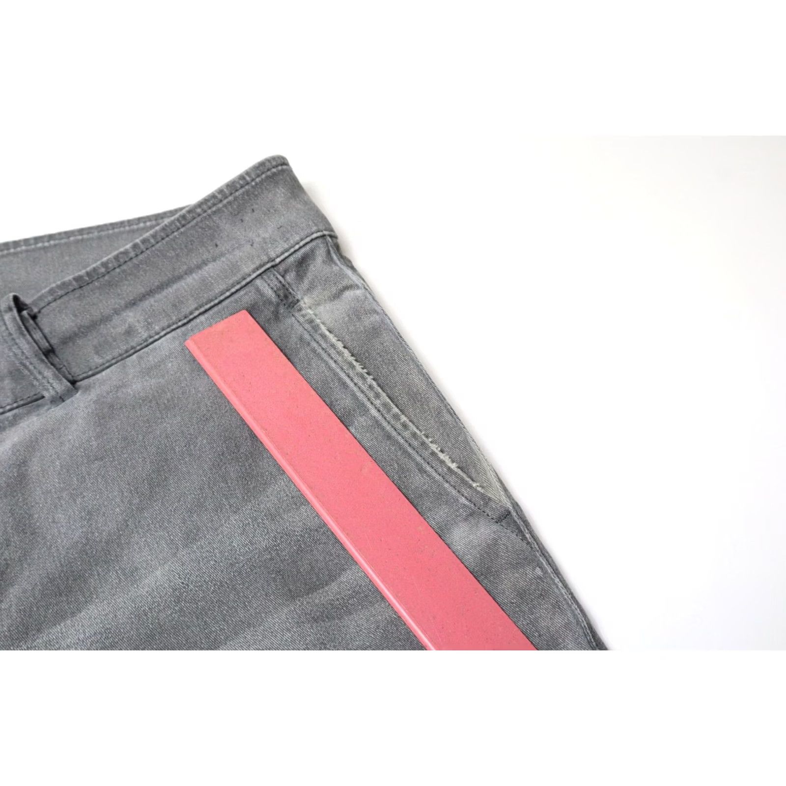 Diesel DIESEL Jeans Men's W29 Grey Chino Stretched Whiskers Zip Fly Fade Effect Size US 29 - 7 Thumbnail