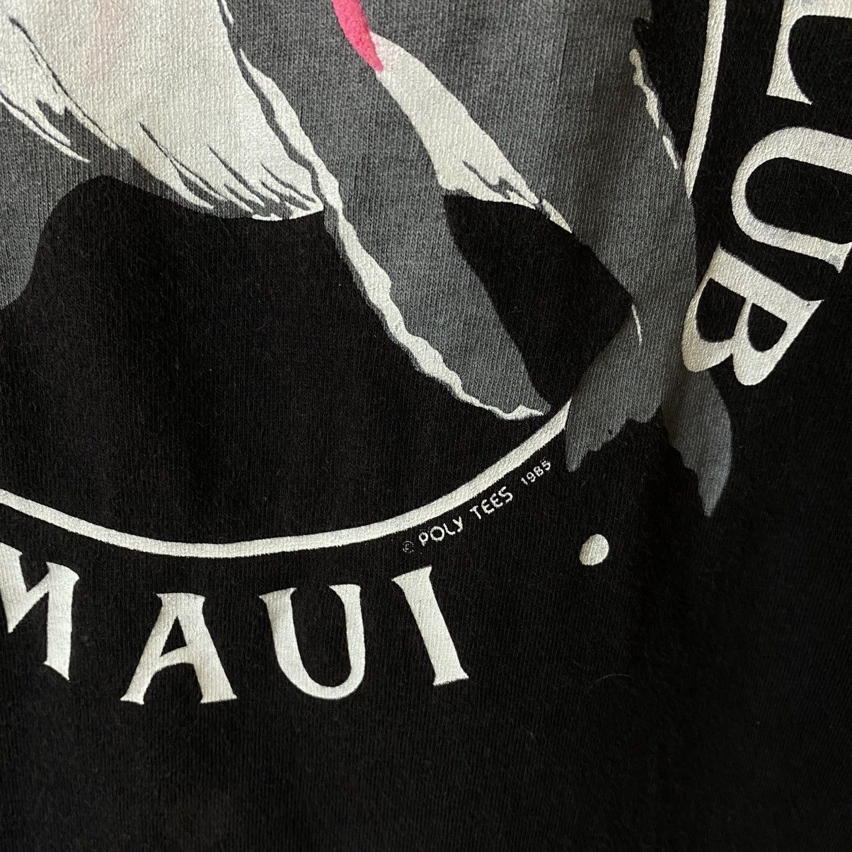 Vintage Vintage 1985 Maui Whale Watchers Club Poly Tees T Shirt Size US S / EU 44-46 / 1 - 3 Thumbnail
