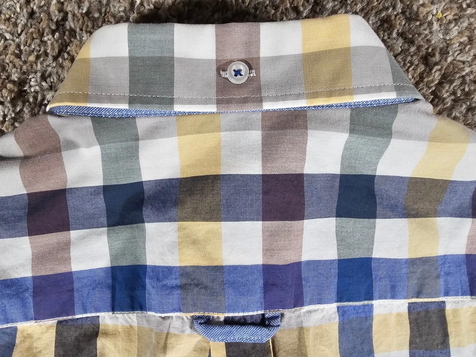 Other Sabri Özel Large Button Up Windowpane LS Shirt Size US L / EU 52-54 / 3 - 8 Thumbnail