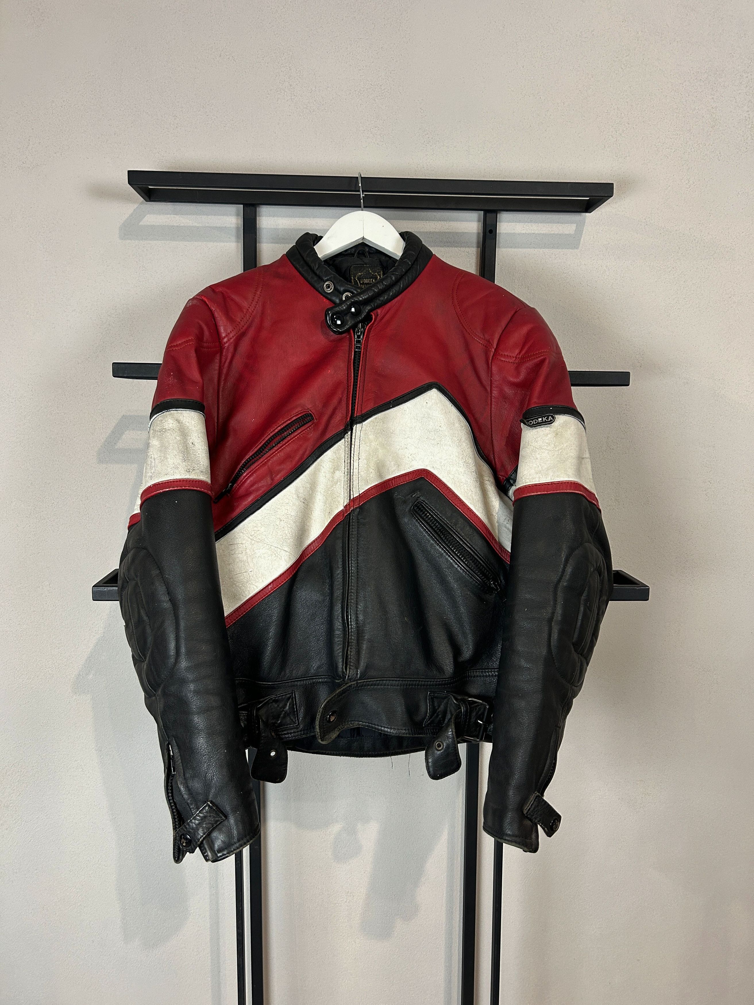 Yohji Yamamoto VTG Leather Motorcycle Racing Jacket Distressed Biker Moto Size US S / EU 44-46 / 1 - 5 Thumbnail