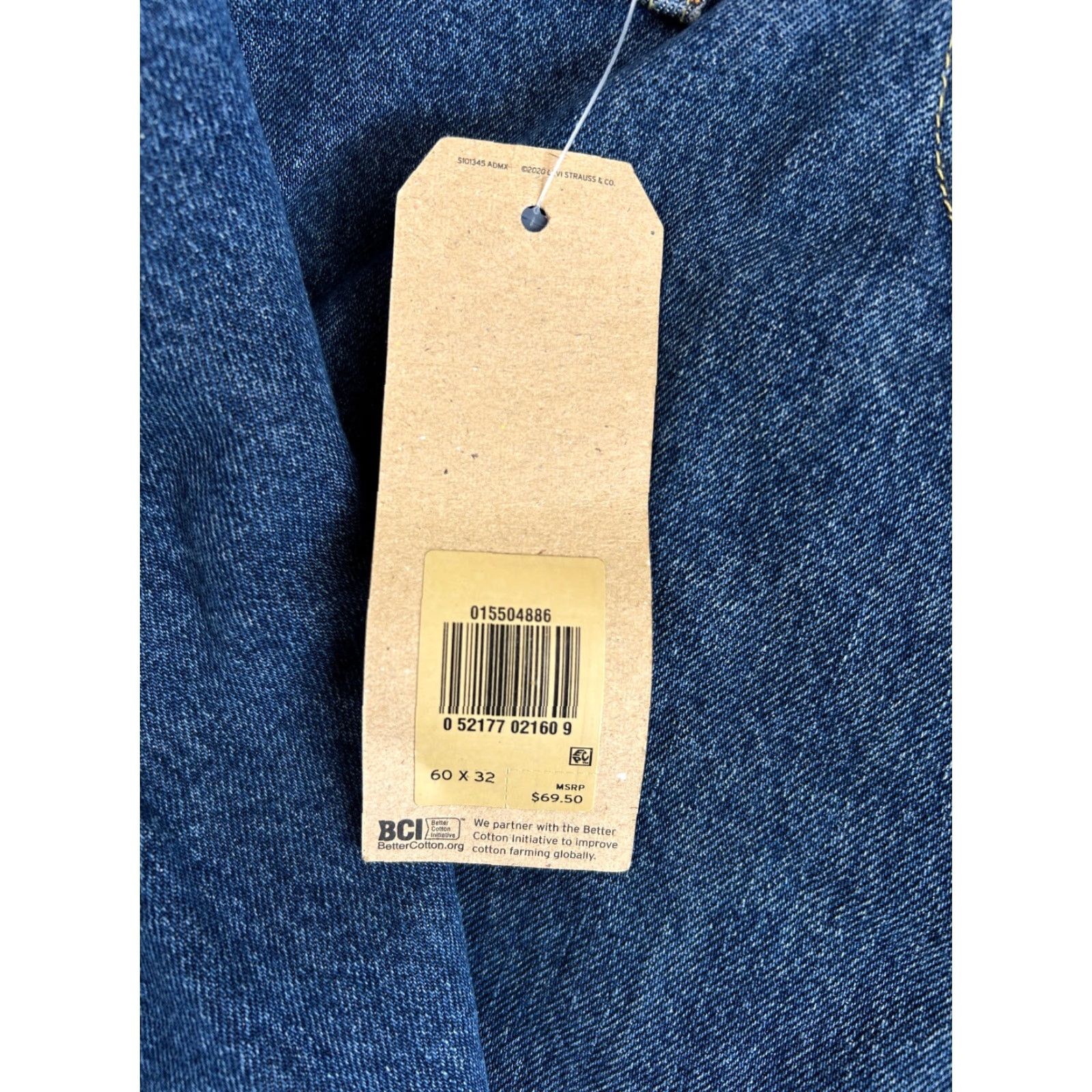 Levi's Levi’s Levi's 550 Jeans Relaxed Fit Men’s 60 x 32 Big & Tall Blue Denim Cotton 5-Pocket Logo Classic Tapered Jeans Mens Brand New FAST SHIPPING Size US 44 / EU 60 - 5 Thumbnail