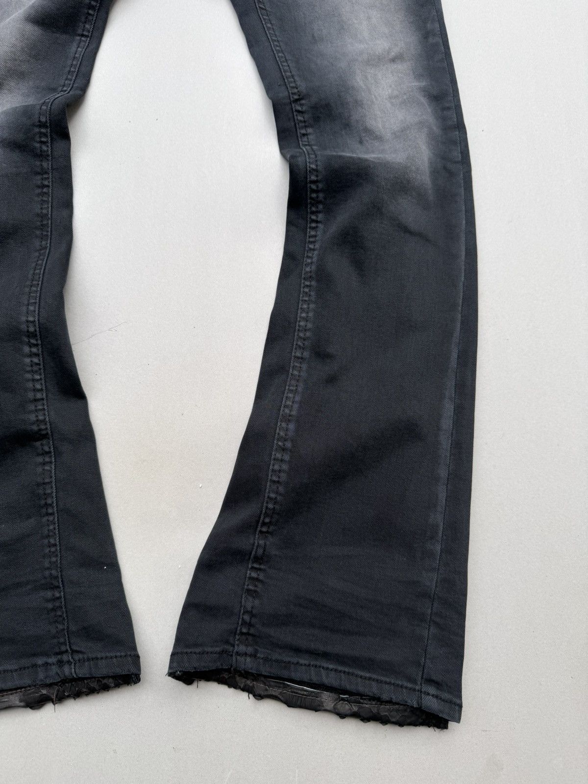 Japanese Brand LAD MUSICIAN lace up flare jeans Size US 29 - 2 Thumbnail