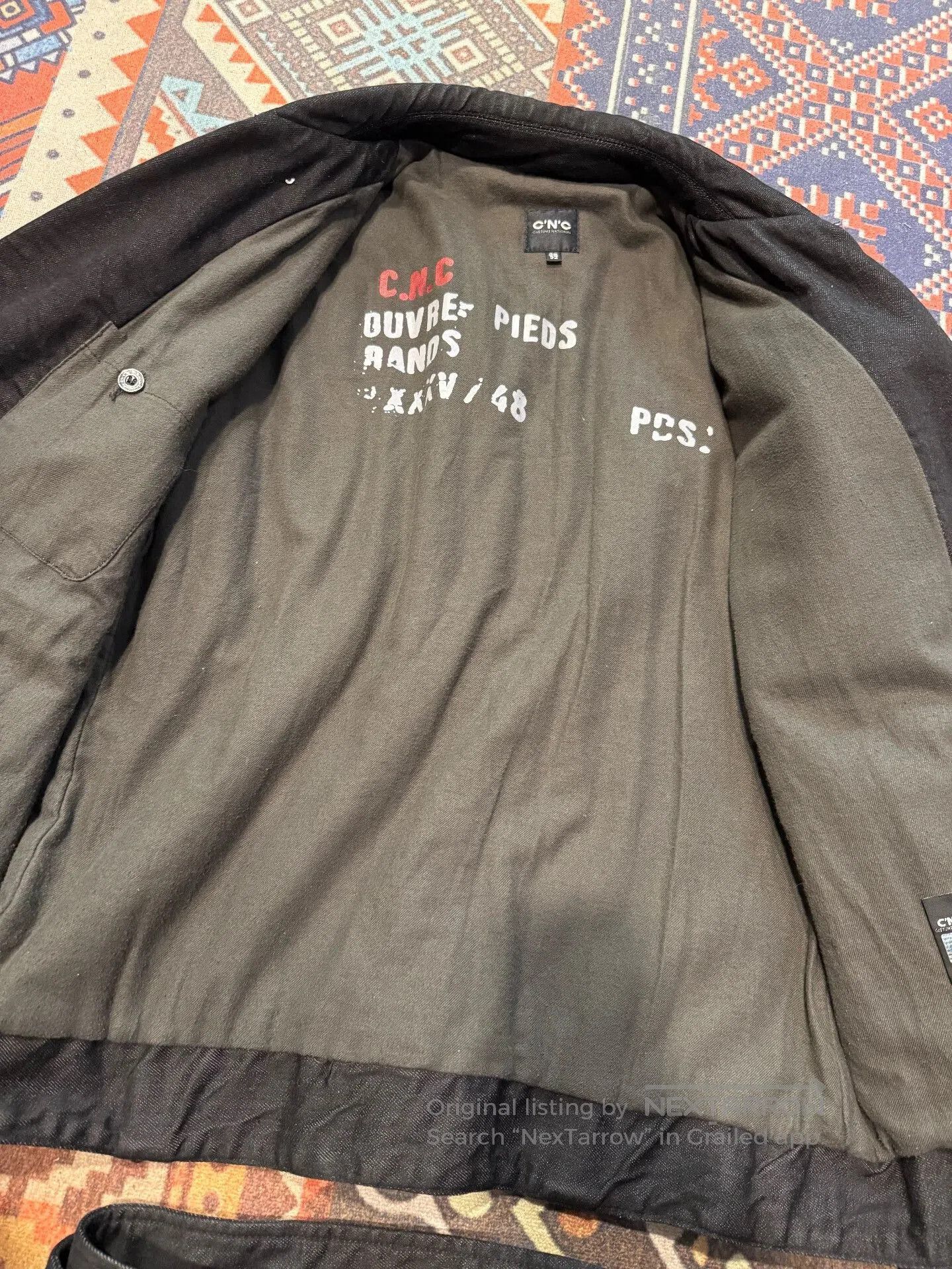Japanese Brand CNC Canvas Jacket for Stylish Comfort. Size US L / EU 52-54 / 3 - 2 Thumbnail