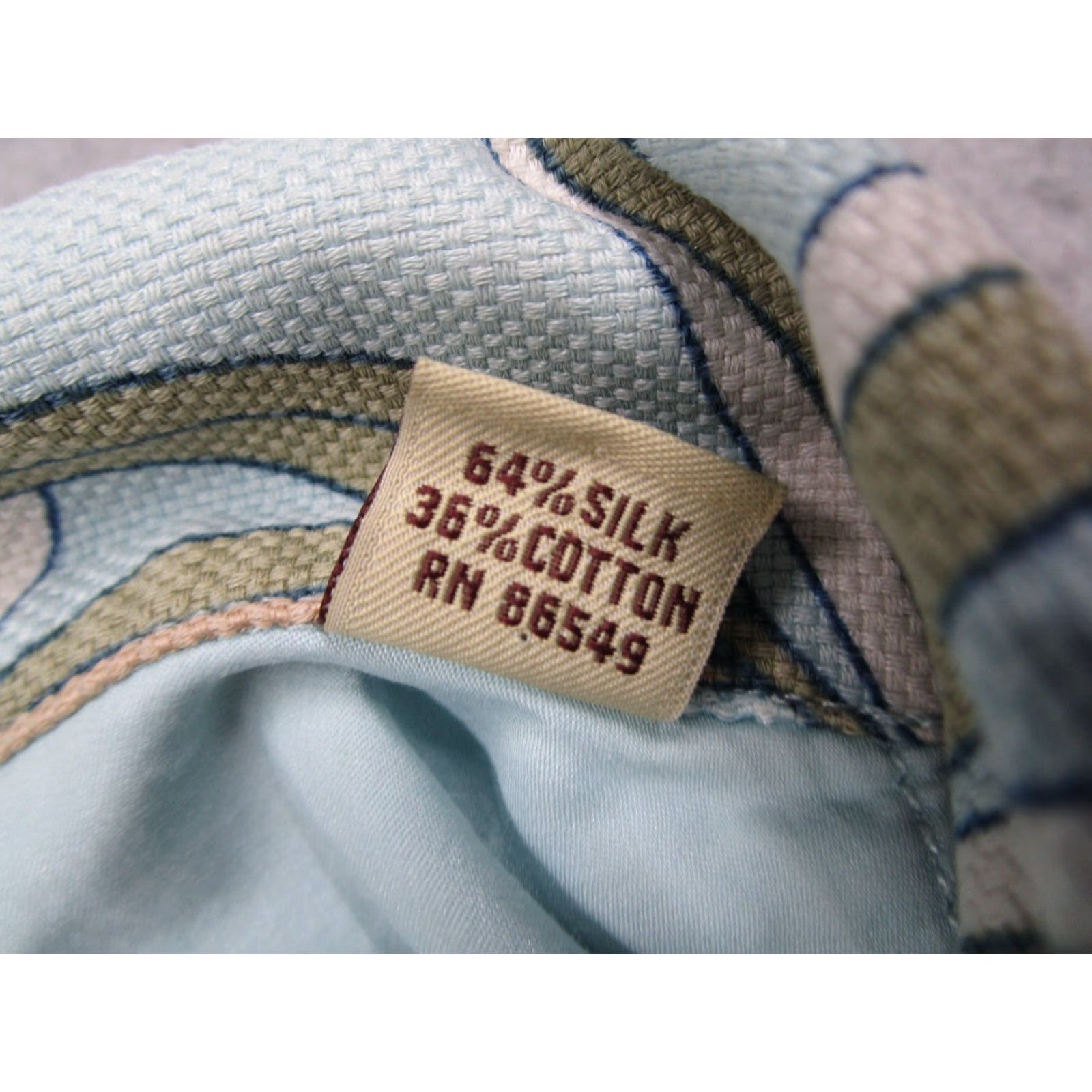 Tommy Bahama Vintage Tommy Bahama Shirt Mens Large Blue Silk Blend Button Up Hawaiian Camp Shirt Size US L / EU 52-54 / 3 - 5 Thumbnail