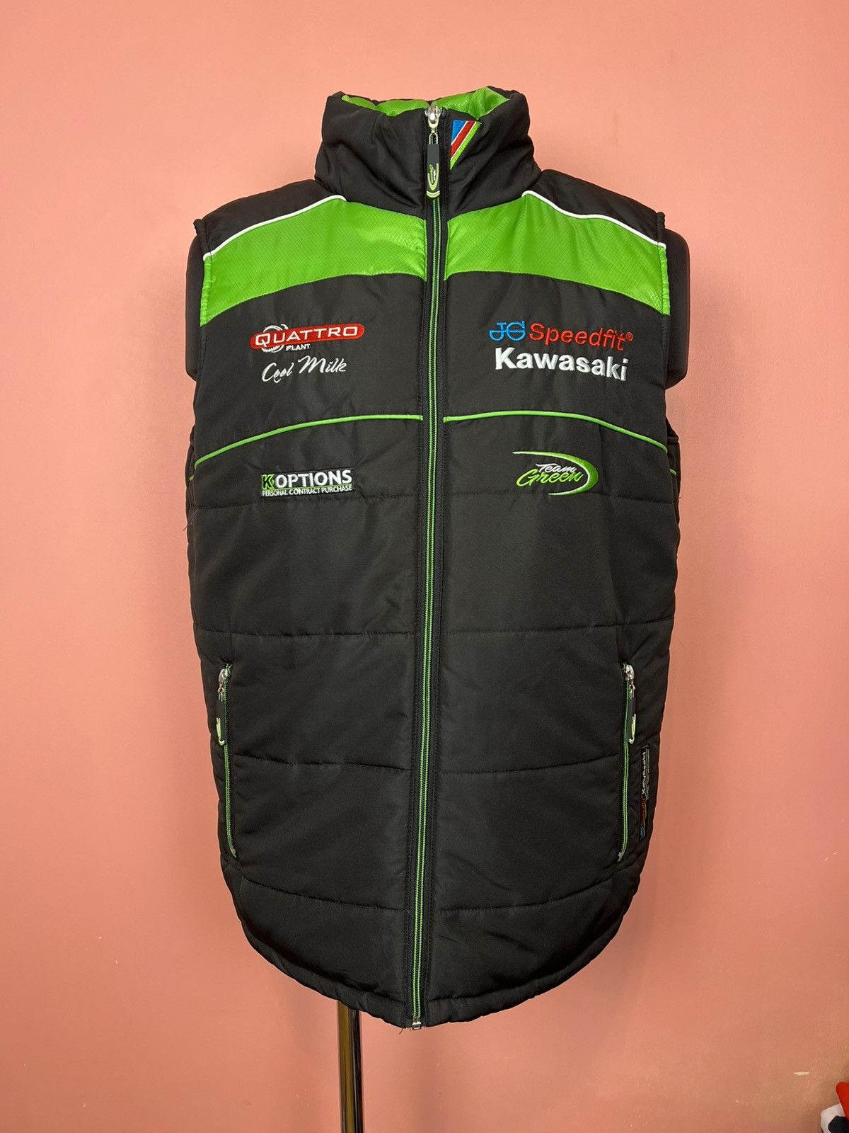 Designer Kawasaki racing moto vest streetwear y2k Size US M / EU 48-50 / 2 - 1 Thumbnail