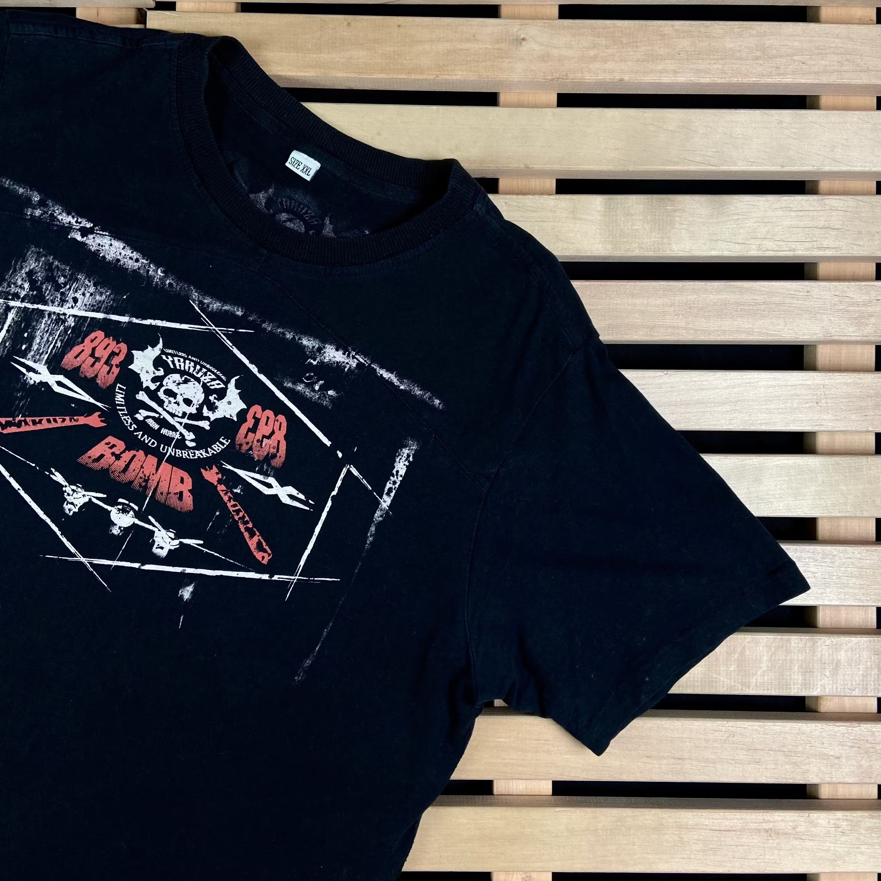 Japanese Brand Mens Vintage T Shirt Yakuza 893 Size XXL 2XL Size US XXL / EU 58 / 5 - 2 Thumbnail