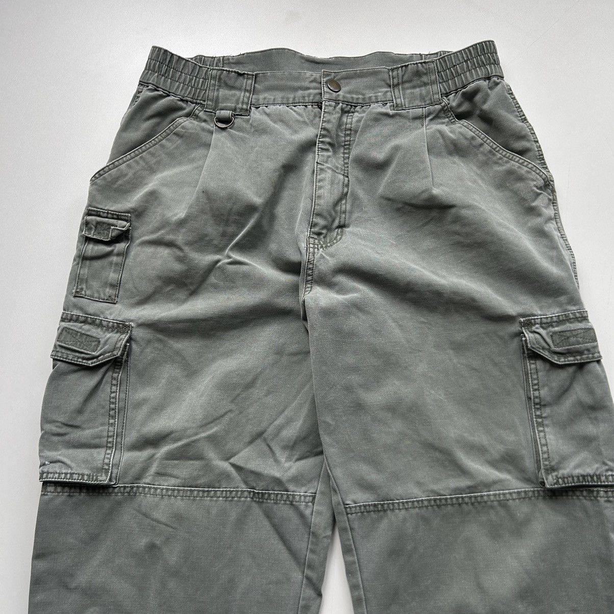 Vintage Vintage 2000s Faded Green Cargo Pants 34x27 Rare Size US 34 / EU 50 - 6 Thumbnail