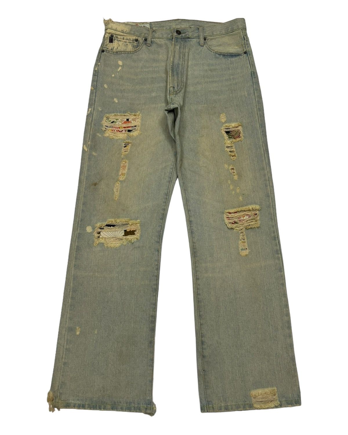 Abercrombie & Fitch SICK🔥ABERCROMBIE & FITCH FLARE JEANS DISTRESS BOOTCUT DENIM Size US 34 / EU 50 - 7 Thumbnail