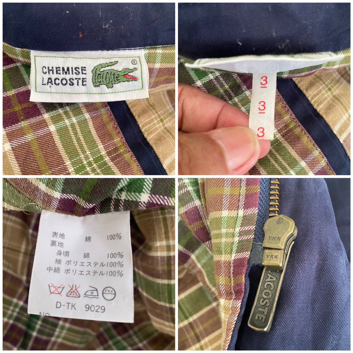Lacoste Dark Blue LACOSTE Double Lining Jacket Size US L / EU 52-54 / 3 - 24 Thumbnail