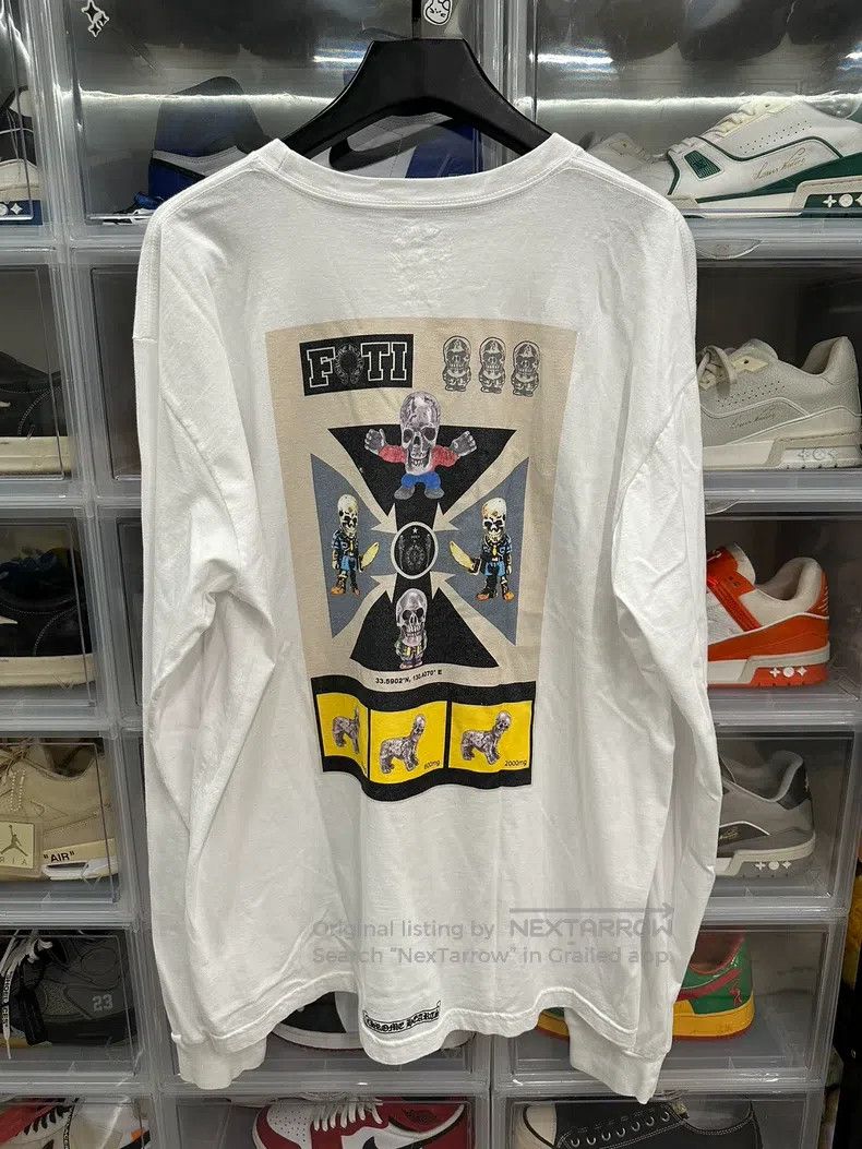 Chrome Hearts CHROME HEARTS Size XXL Foti family white long sleeves Size US XXL / EU 58 / 5 - 3 Thumbnail