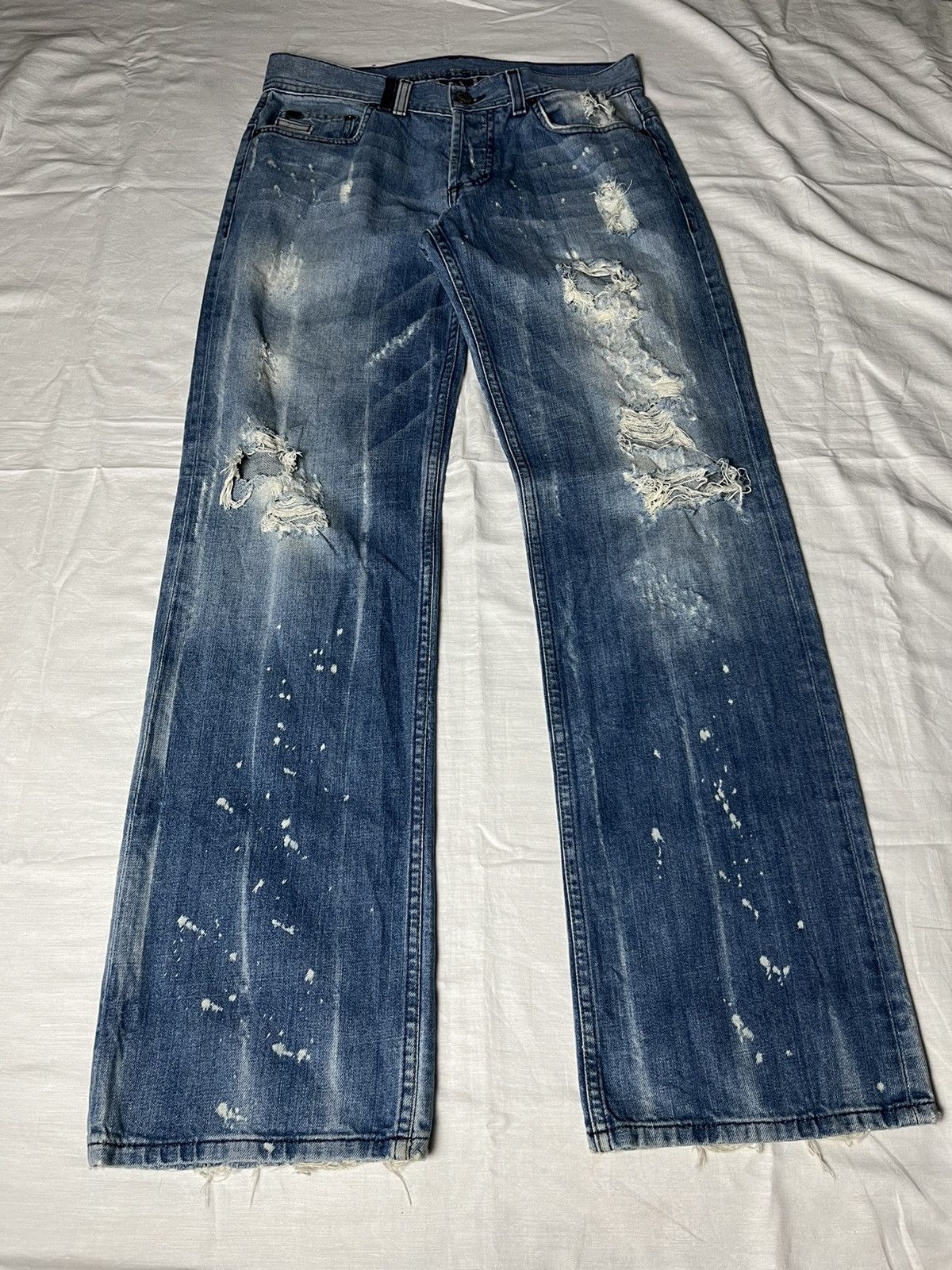 Armani Exchange 32" Armani Exchange Distressed Denim Size US 32 / EU 48 - 5 Thumbnail