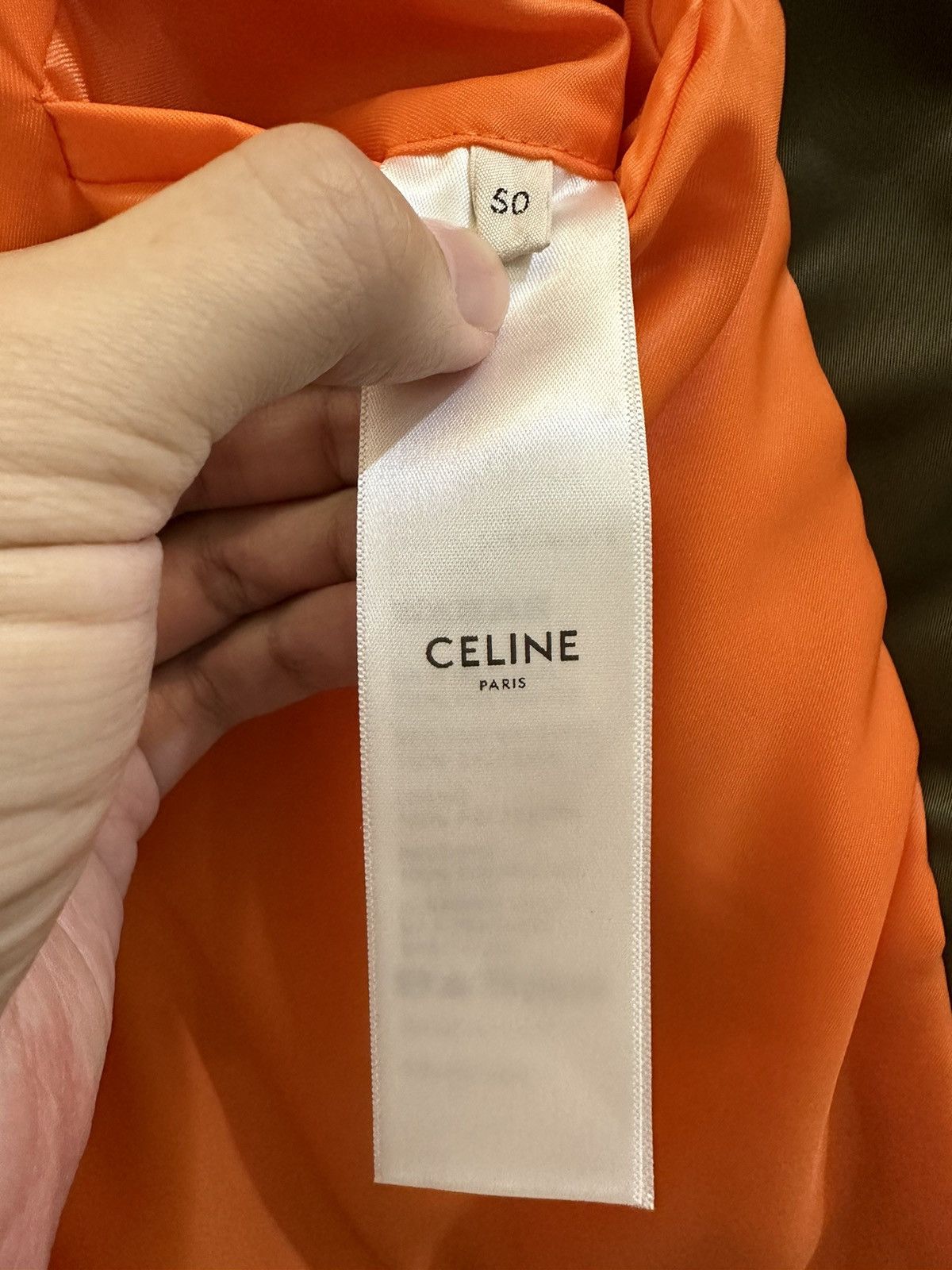 Celine × Hedi Slimane Celine Leather and Nylon MA-1 Bomber Size: 50 Size US M / EU 48-50 / 2 - 3 Thumbnail