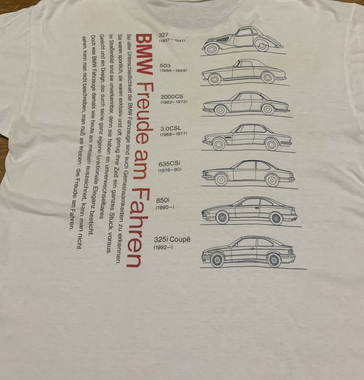 BMW × Vintage 90s BMW Freude Am Fahren All Model Generation TEE Size US M / EU 48-50 / 2 - 4 Thumbnail