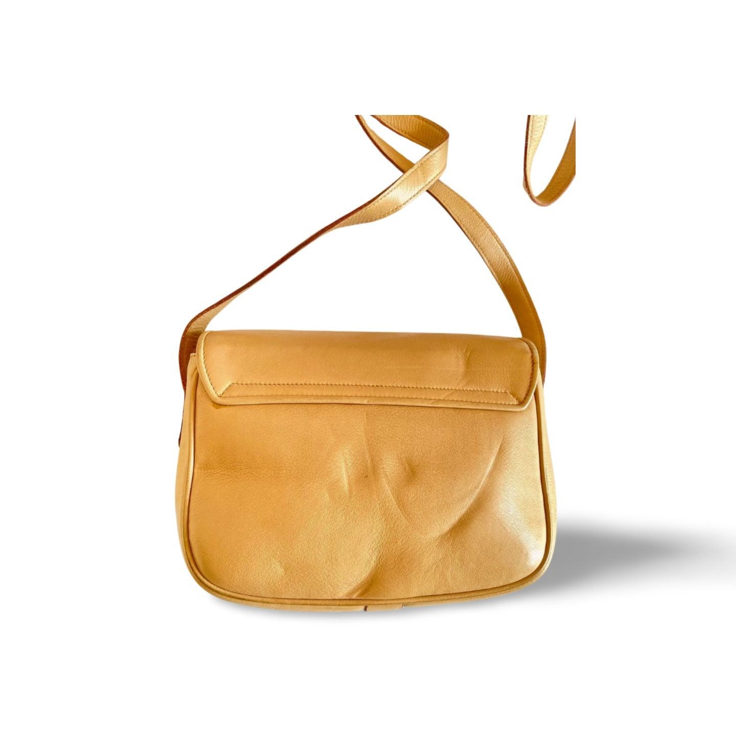 Celine Vintage Celine beige leather shoulder bag with Triomphe Size ONE SIZE - 4 Thumbnail