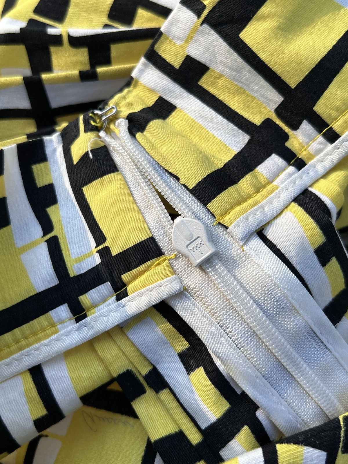 Gucci 00s Vintage Gucci Plaid Checkered Midi Skirt In Yellow 40 Size 27" / US 4 / IT 40 - 9 Thumbnail