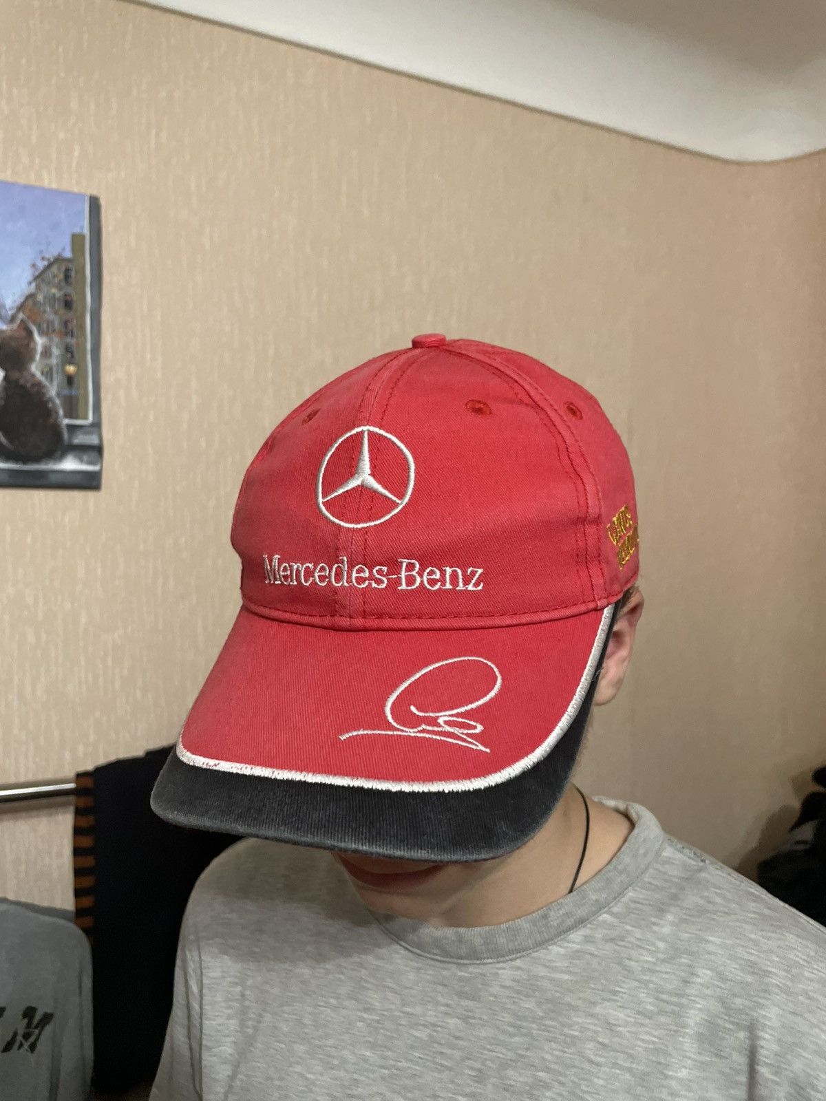 Formula 1 × Mercedes-Benz × Puma Vintage Mercedes Benz AMG Petronas Lewis Hamilton Racing Cap Size ONE SIZE - 1 Thumbnail