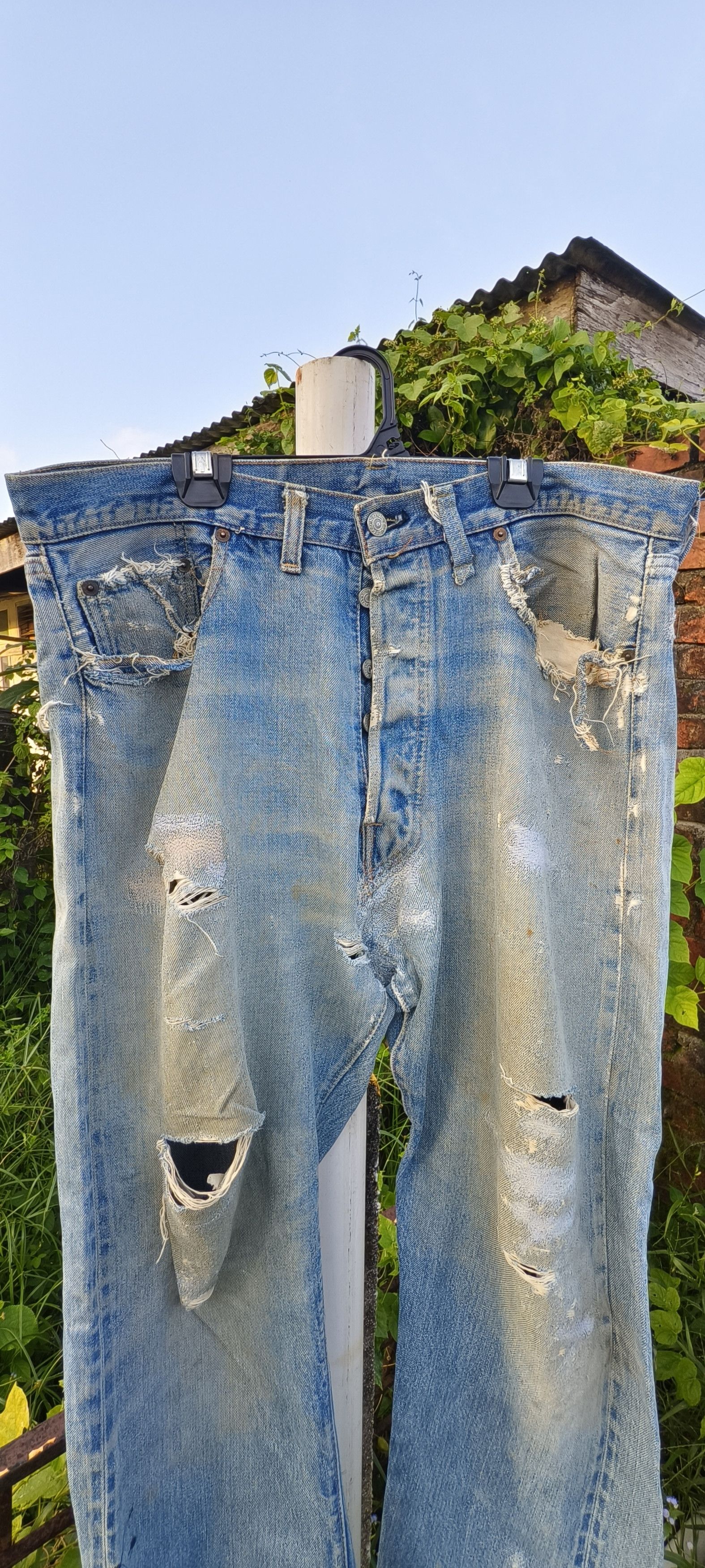 4GSELLER Vintage 70s Rindam Levi's jeans button number 6 Selvedge Size US 35 - 2 Thumbnail