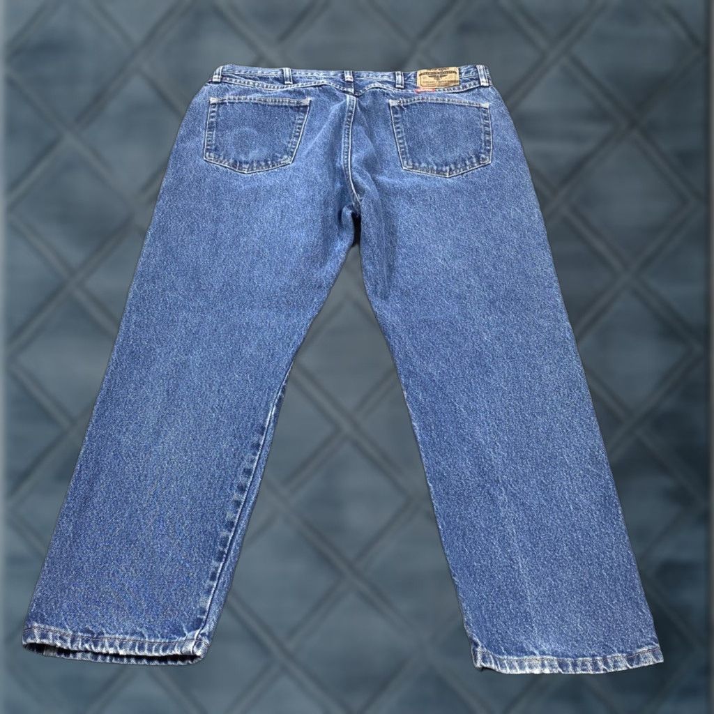 Wrangler VINTAGE (not applicable) Wrangler Jeans Mens 40x30 Blue Straight Leg Premium Quality Denim 5-Pocket Size US 40 / EU 56 - 1 Thumbnail