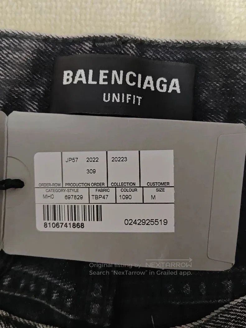 Balenciaga Balenciaga 22FW Flared Distressed Jeans. Size US 32 / EU 48 - 4 Thumbnail