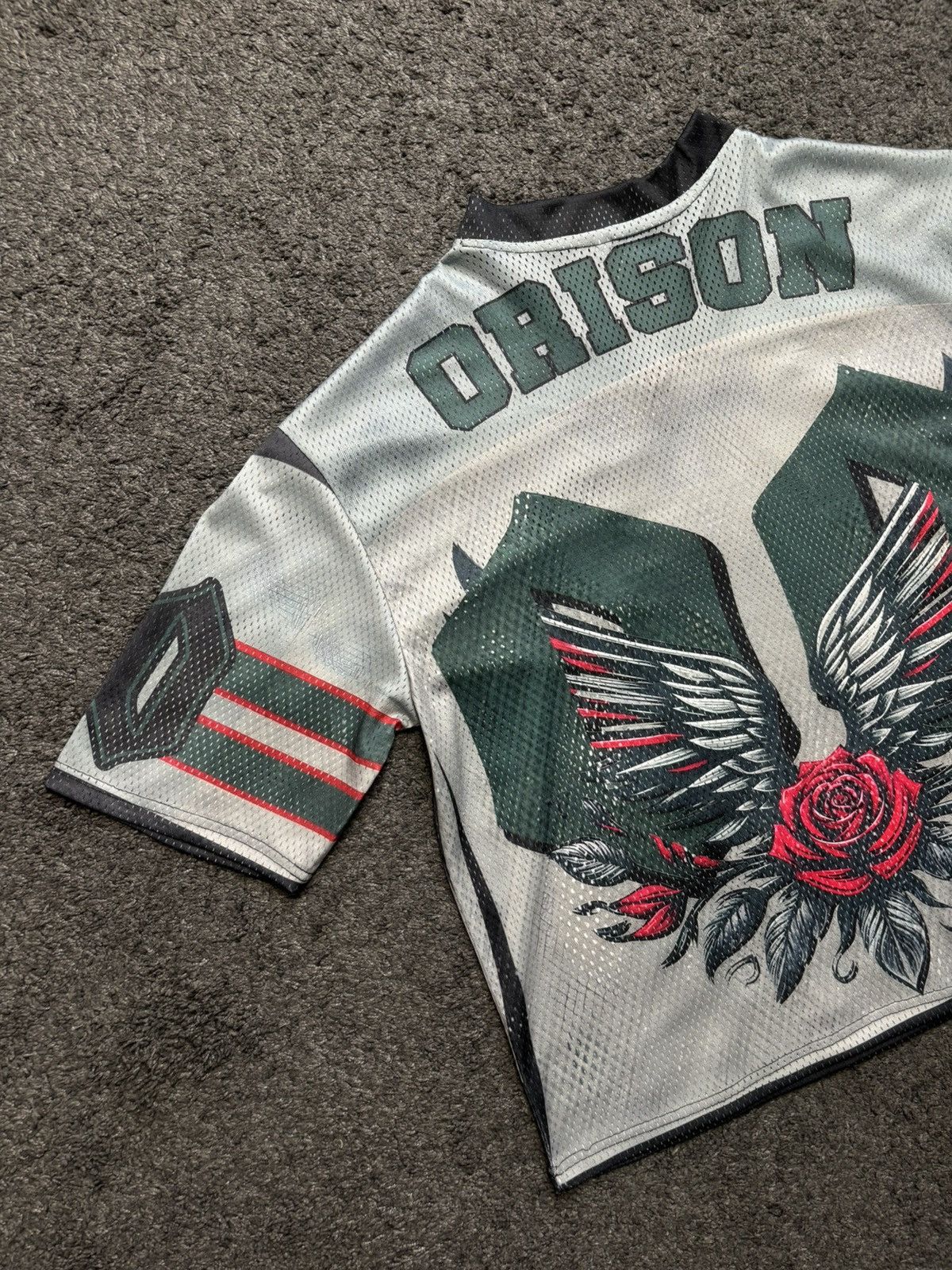 Japanese Brand Vintage style rare angelic roses 00 orison grey black jersey Size US M / EU 48-50 / 2 - 15 Thumbnail
